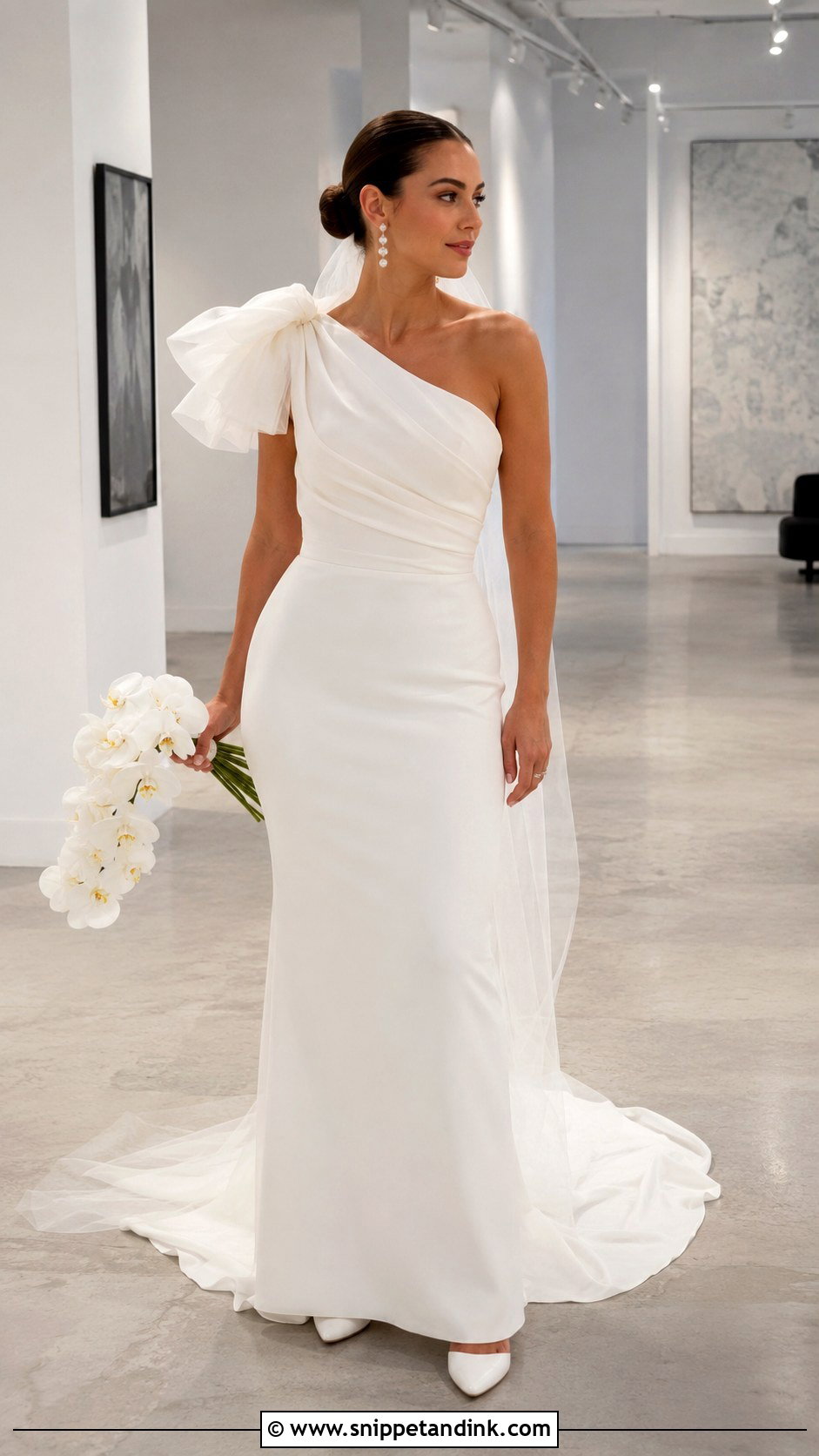 JoliPoli One Shoulder Wedding Dress - Snippet and Ink - 20 Jolipoli Wedding Dress Ideas