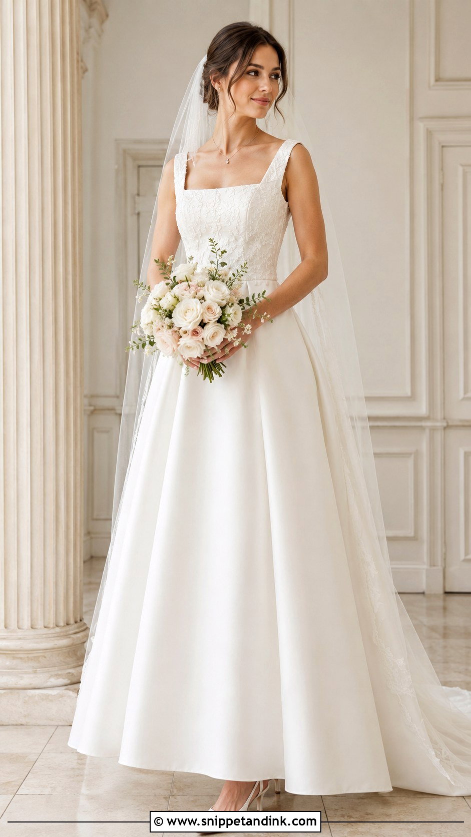JoliPoli Square Neck Wedding Dress - Snippet and Ink - 20 Jolipoli Wedding Dress Ideas