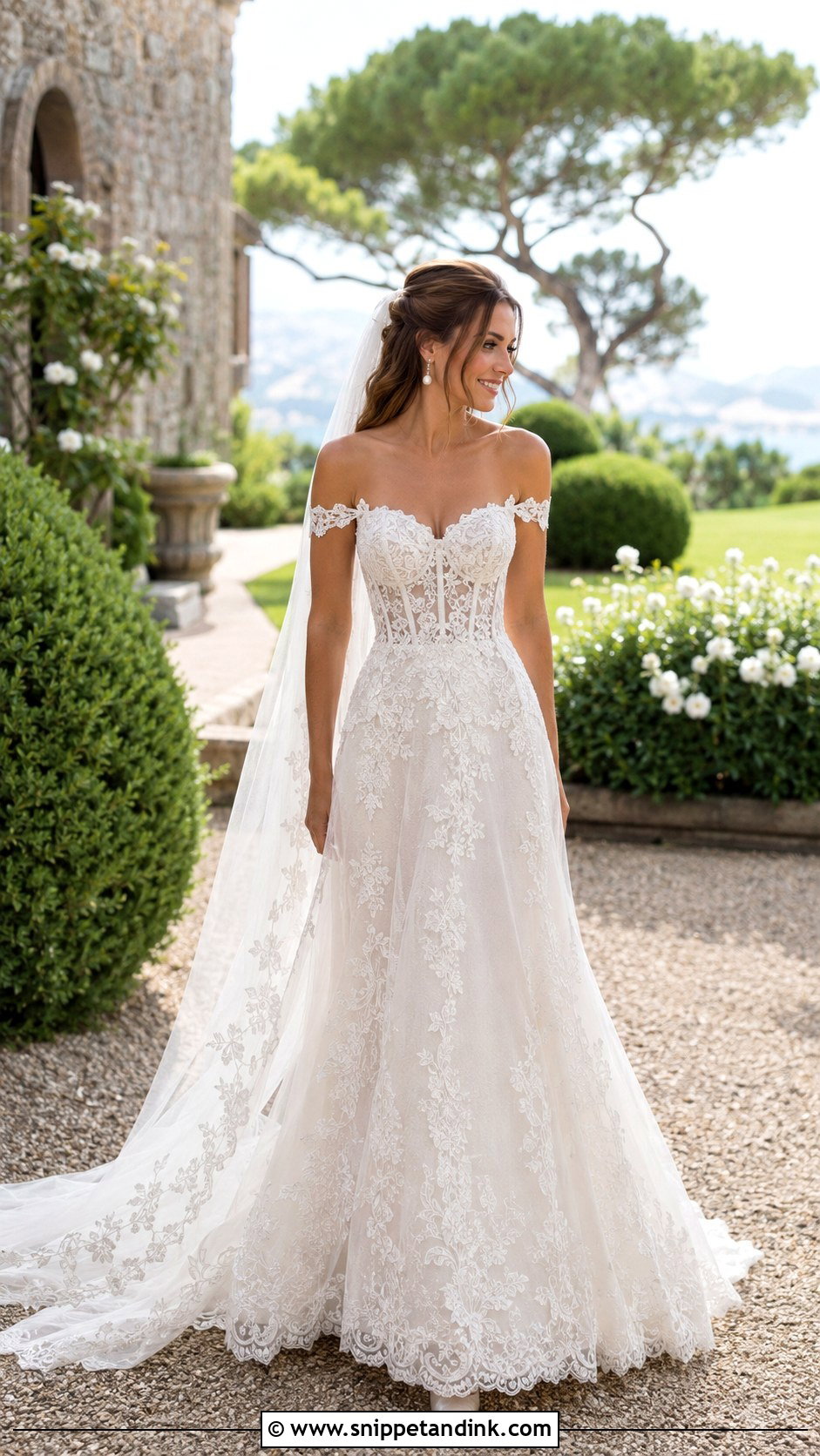 Julie Vino A Line Lace Wedding Dress - Snippet and Ink - 20 Julie Vino Wedding Dress Ideas