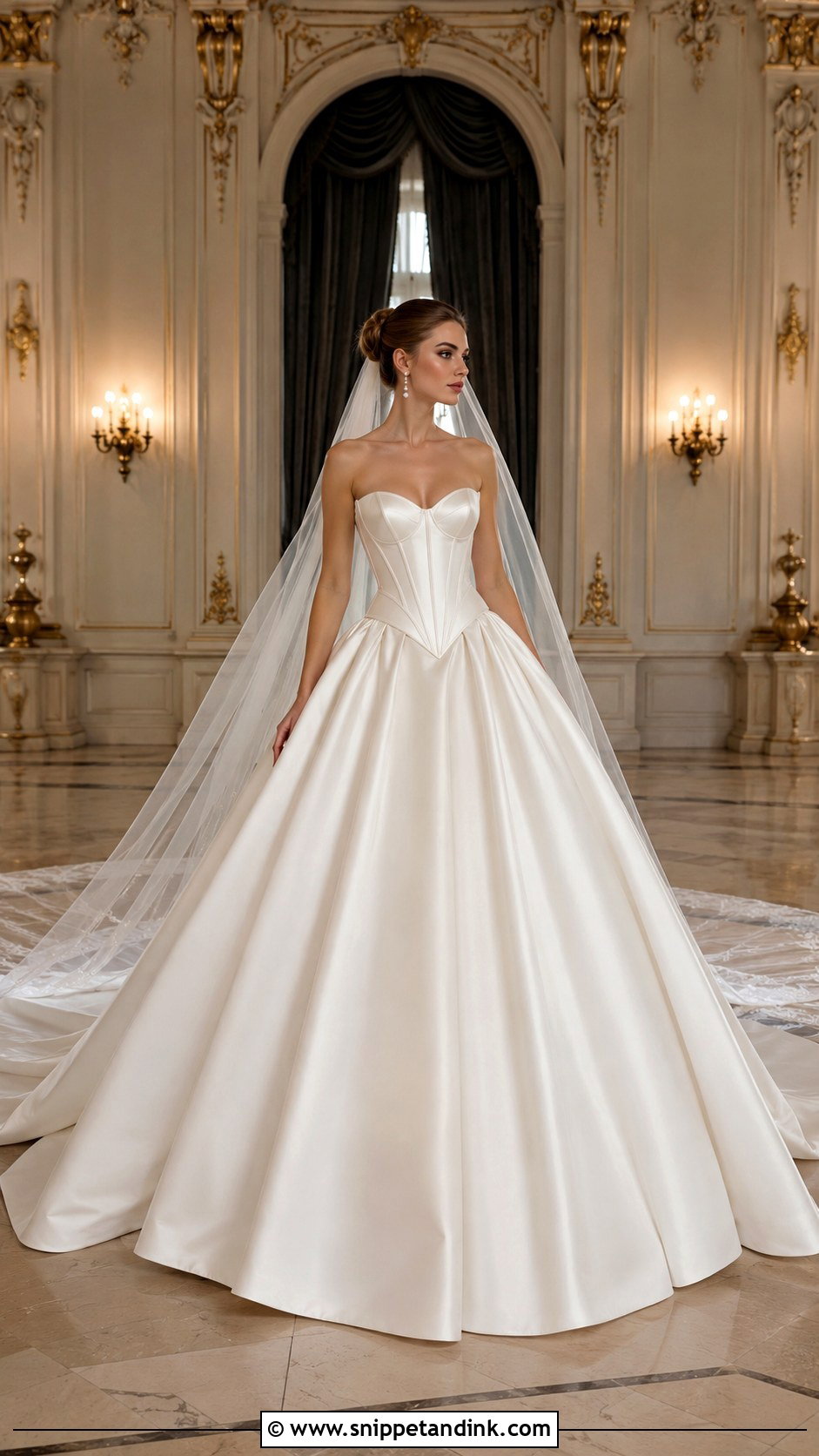 Julie Vino Basque Waist Ball Gown - Snippet and Ink - 20 Julie Vino Wedding Dress Ideas
