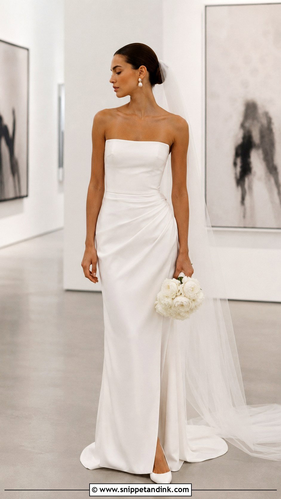 Julie Vino Minimalist Satin Wedding Dress - Snippet and Ink - 20 Julie Vino Wedding Dress Ideas