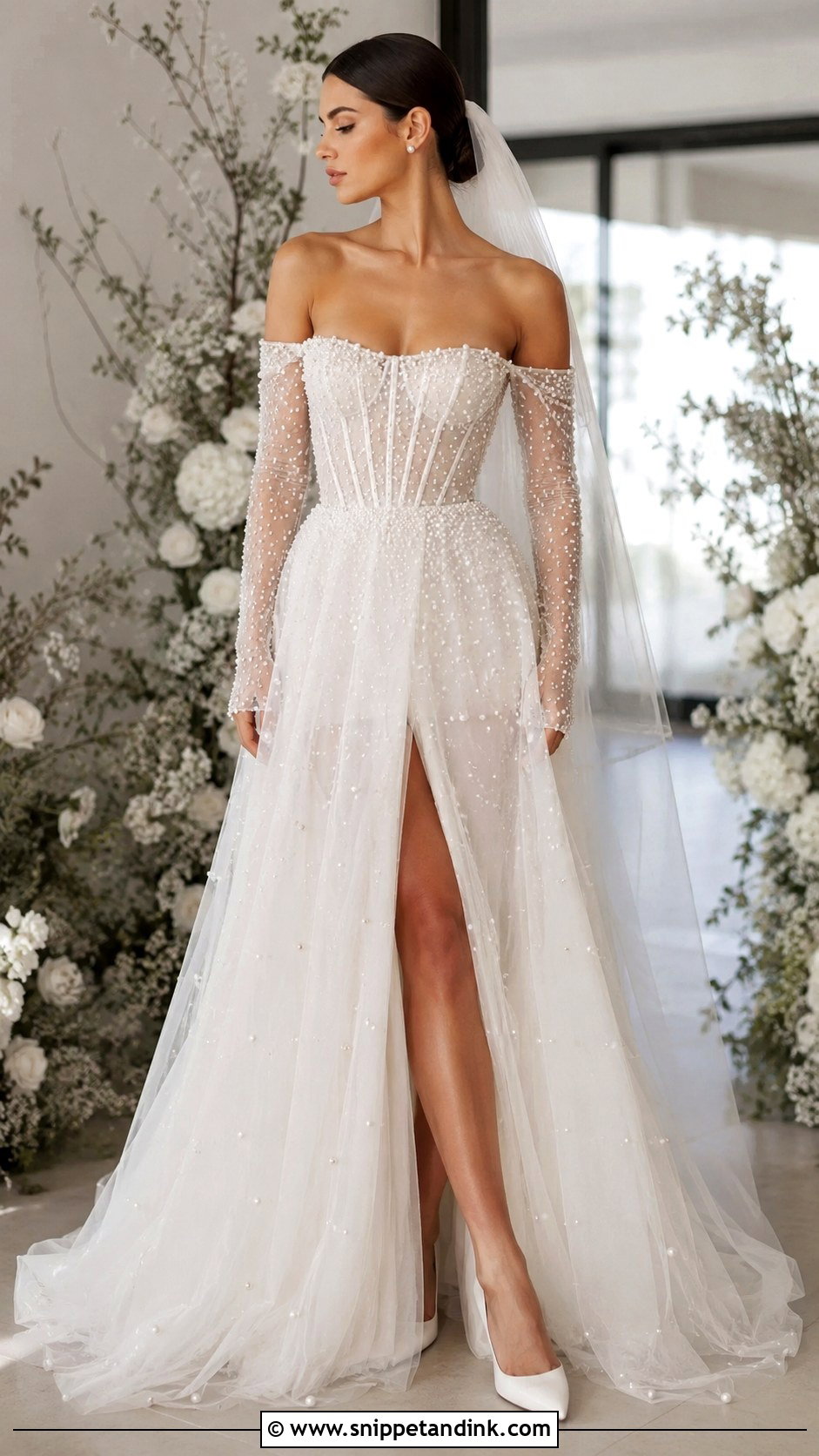 Julie Vino Pearl Wedding Dress - Snippet and Ink - 20 Julie Vino Wedding Dress Ideas