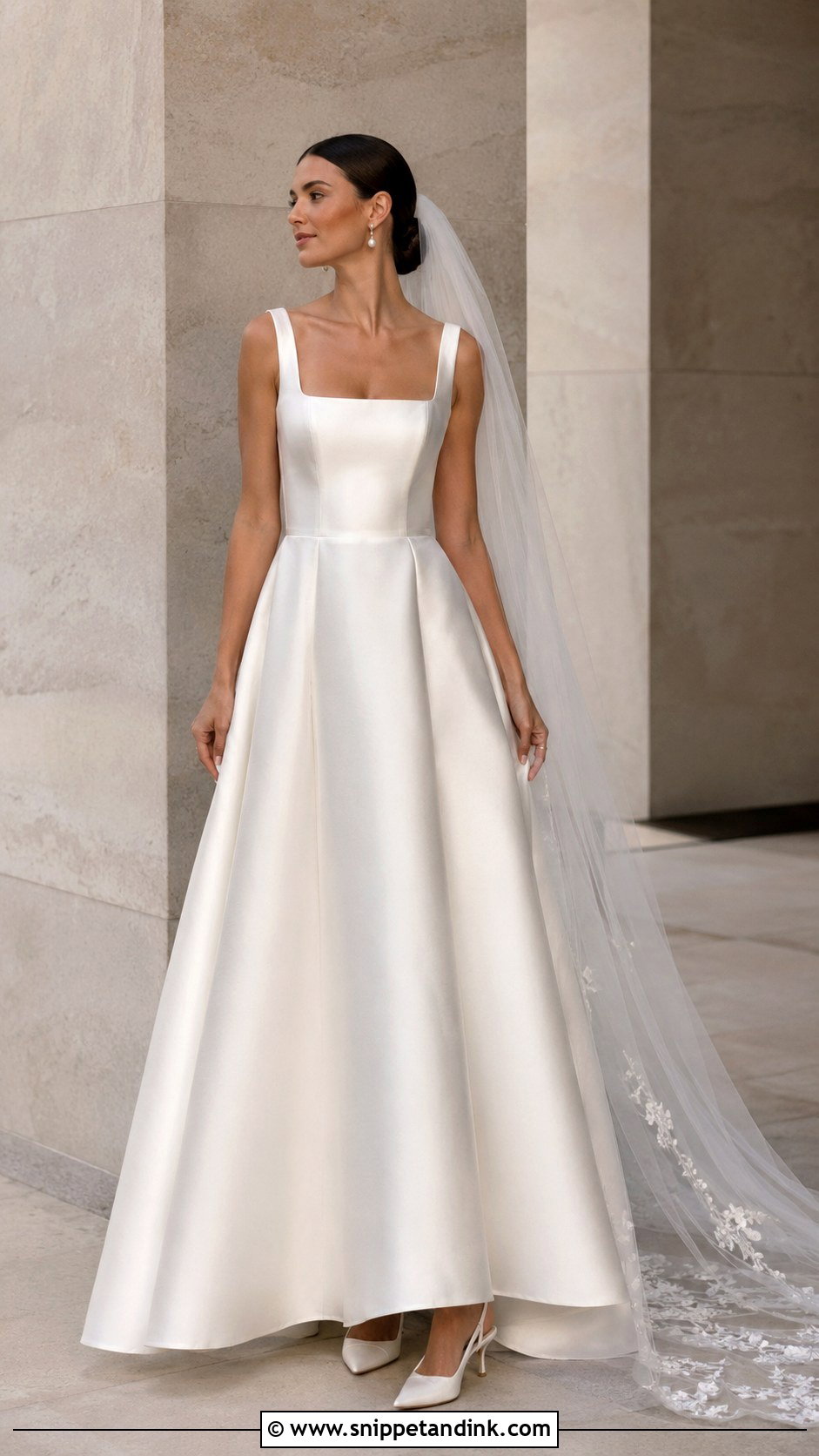 Julie Vino Square Neck Wedding Dress - Snippet and Ink - 20 Julie Vino Wedding Dress Ideas