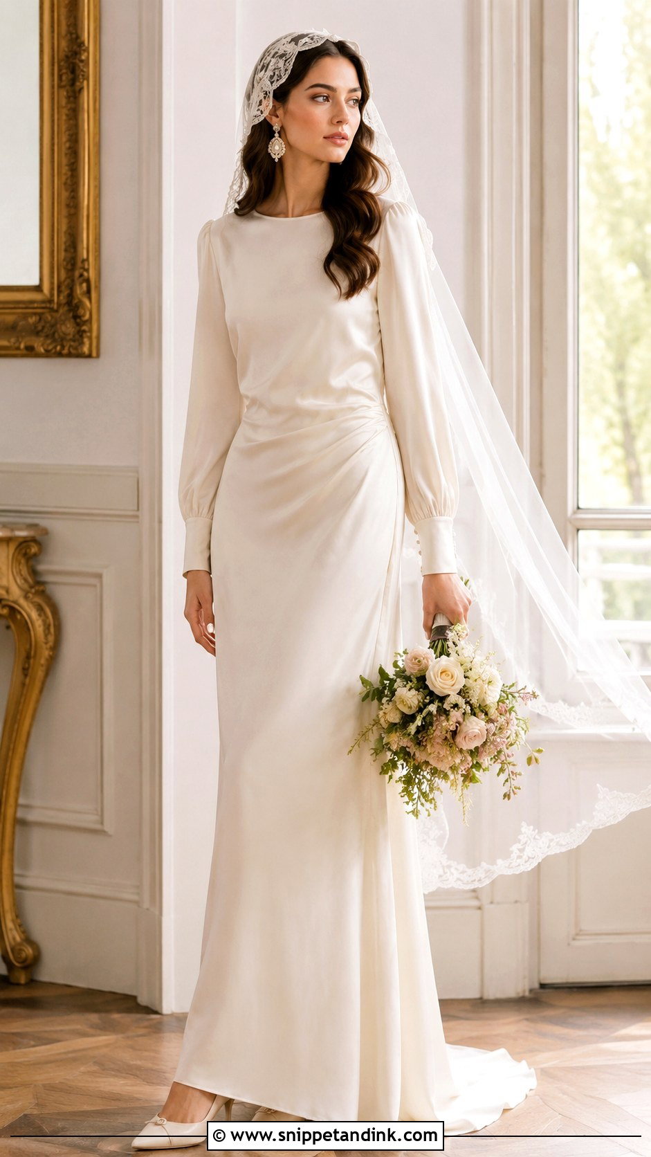 Juliet Cap Head Veil Outfit - Snippet and Ink - 25 Head Veil Ideas