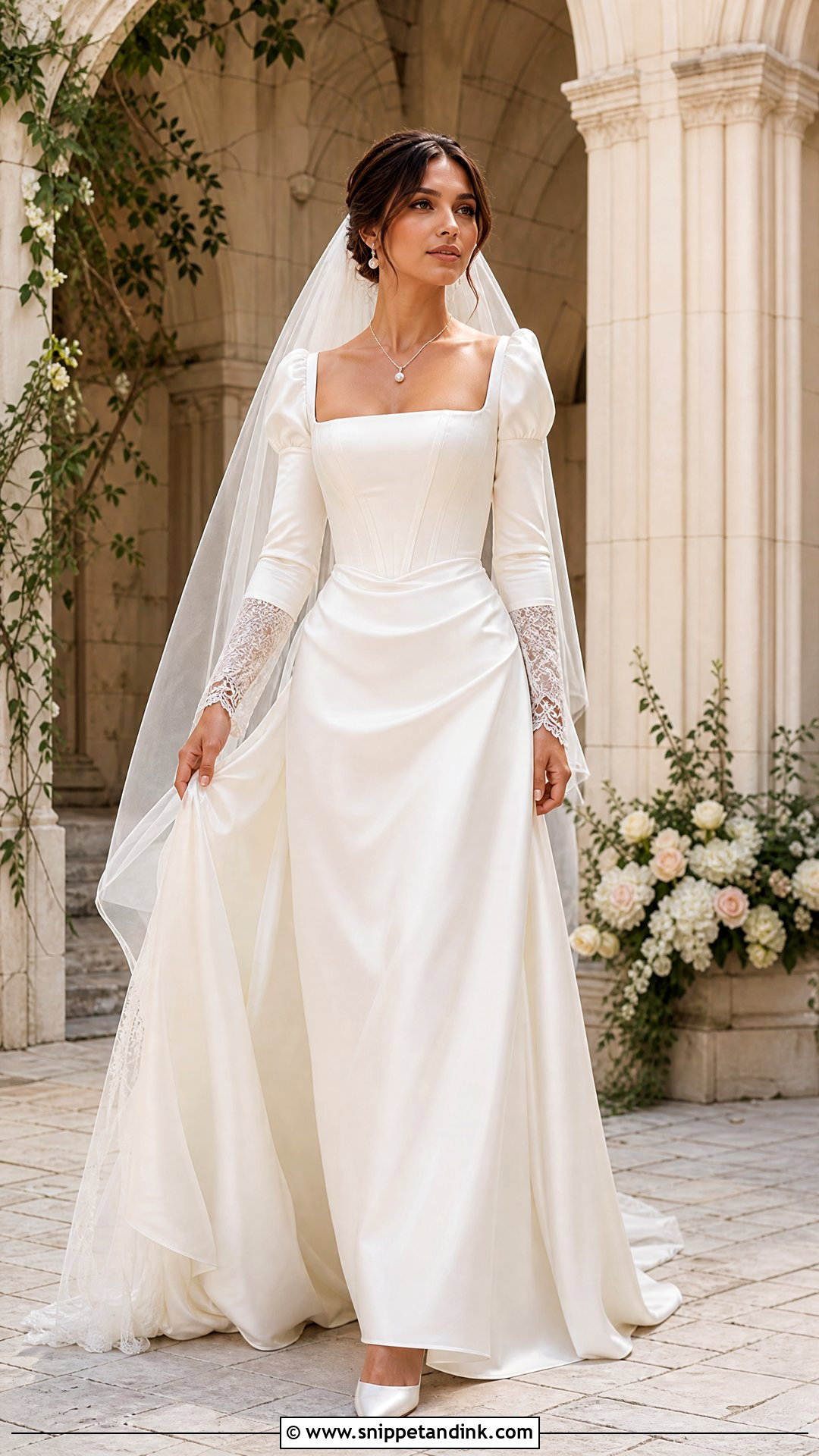 Juliet Sleeve Vintage Wedding Dress - Snippet and Ink - 20 Vintage Wedding Dress Sleeves