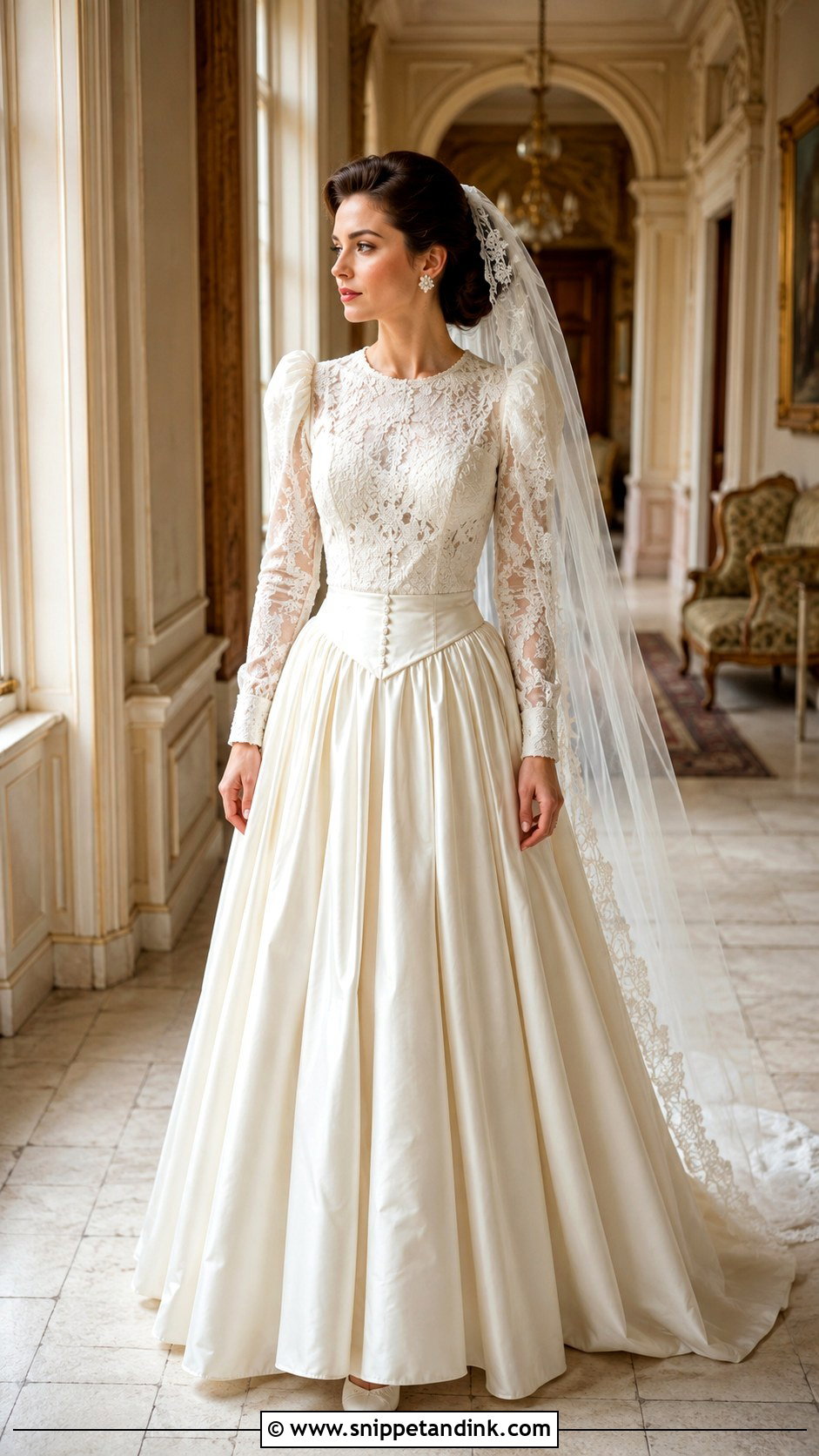 Juliet Sleeve Vintage Wedding Dress - Snippet and Ink - 20 Whimsical Wedding Dress with Sleeves
