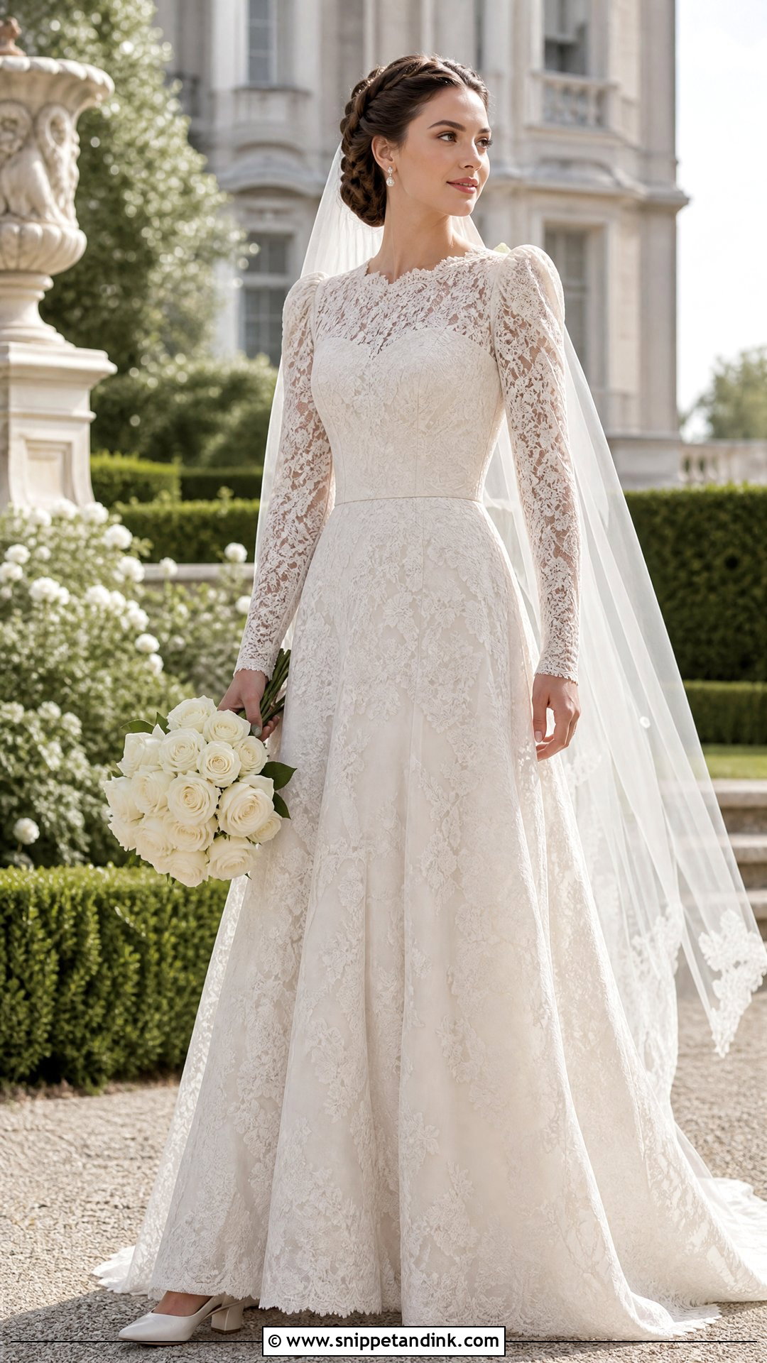 Juliet Sleeve Wedding Dress - Snippet and Ink - 25 Antique Wedding Dress Ideas