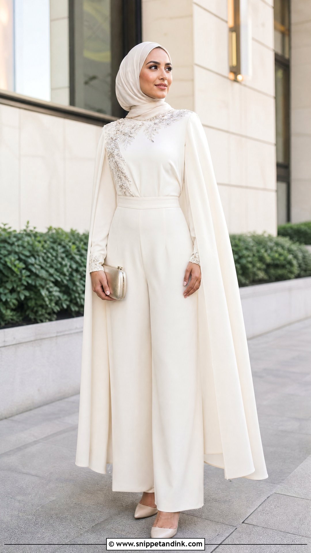 Jumpsuit Hijab Wedding Outfit - Snippet and Ink - 25 Hijab Ideas for Wedding