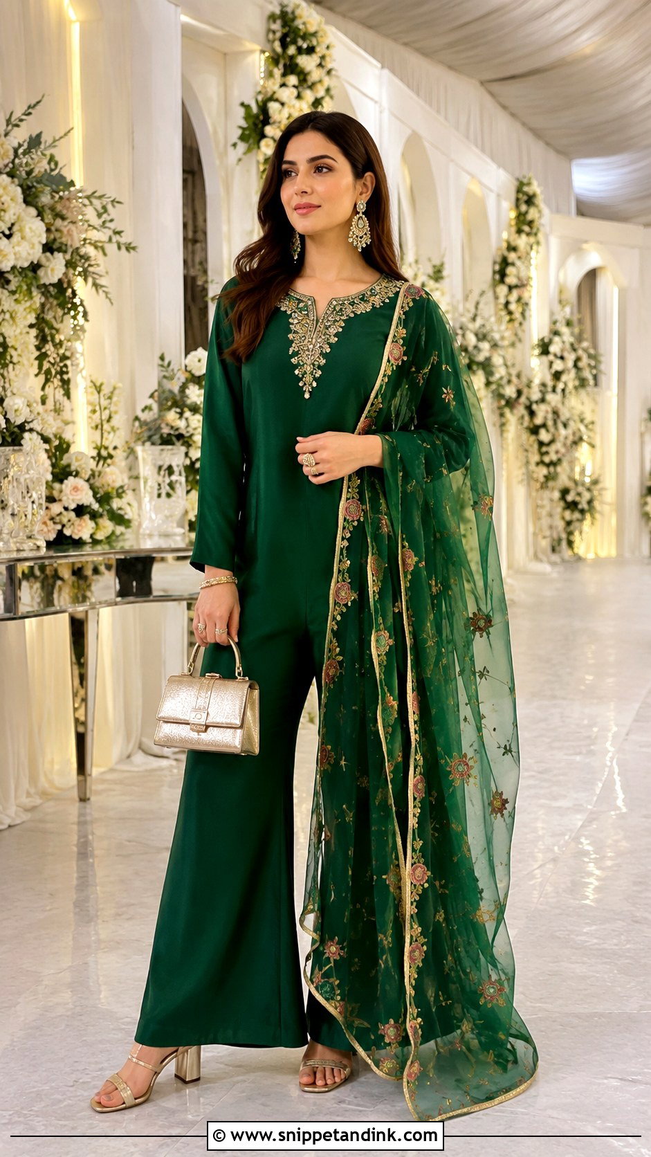 Jumpsuit With Dupatta for Mehandi - Snippet and Ink - 20 Dress for Mehandi Ideas