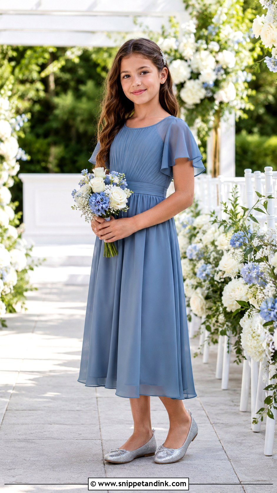 Junior Bridesmaid Kids Bridal Dress - Snippet and Ink - 20 Kids Bridal Dress Ideas