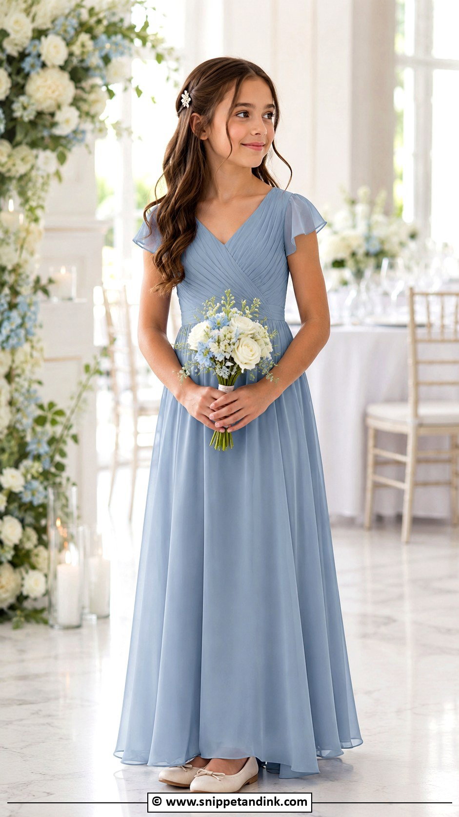 Junior Bridesmaid Kids Wedding Dress - Snippet and Ink - 30 Kids Wedding Dress Ideas