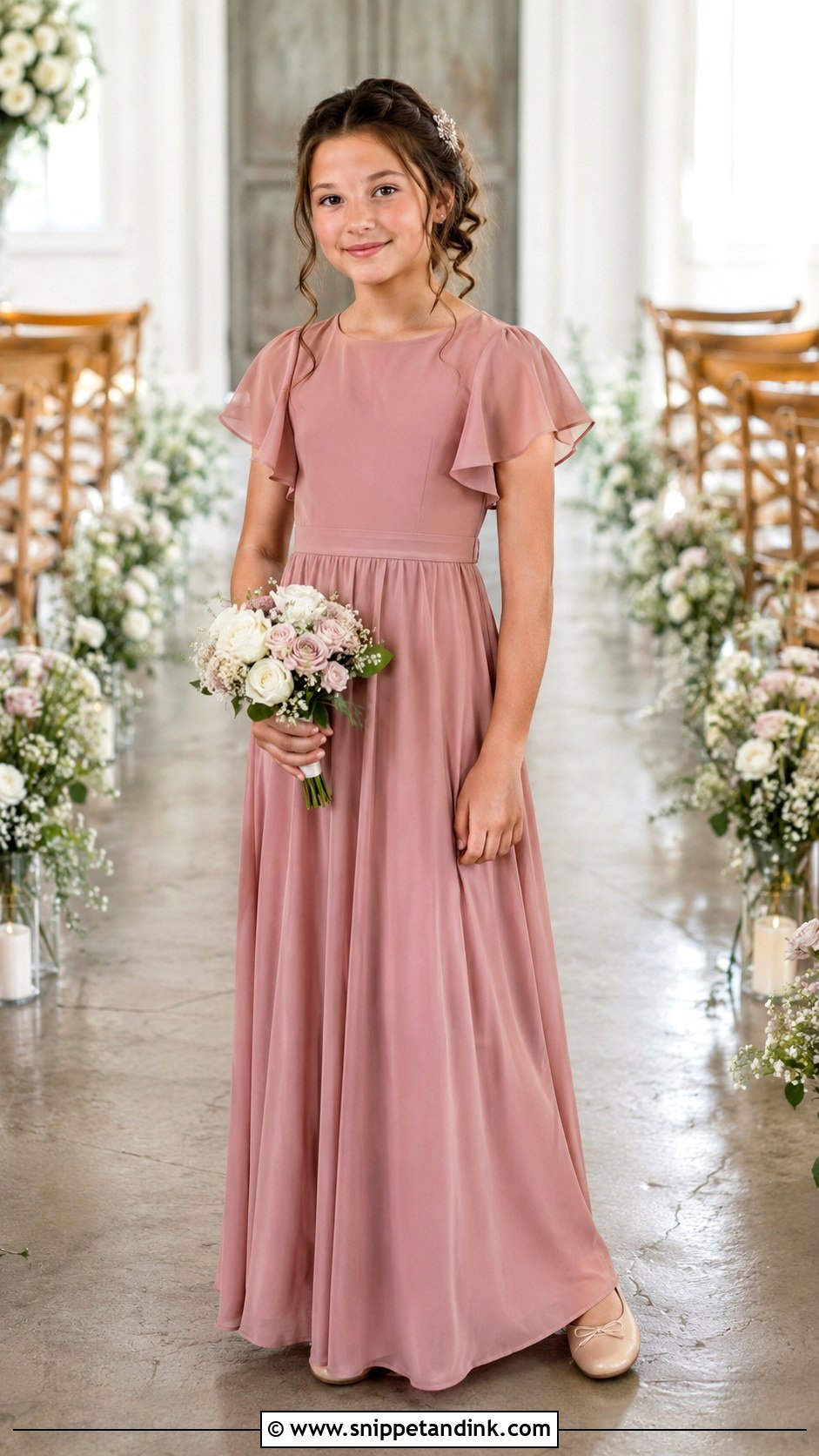 Junior Bridesmaid Maxi Gown - Snippet and Ink - 20 Kids Gown Design Wedding Dresses