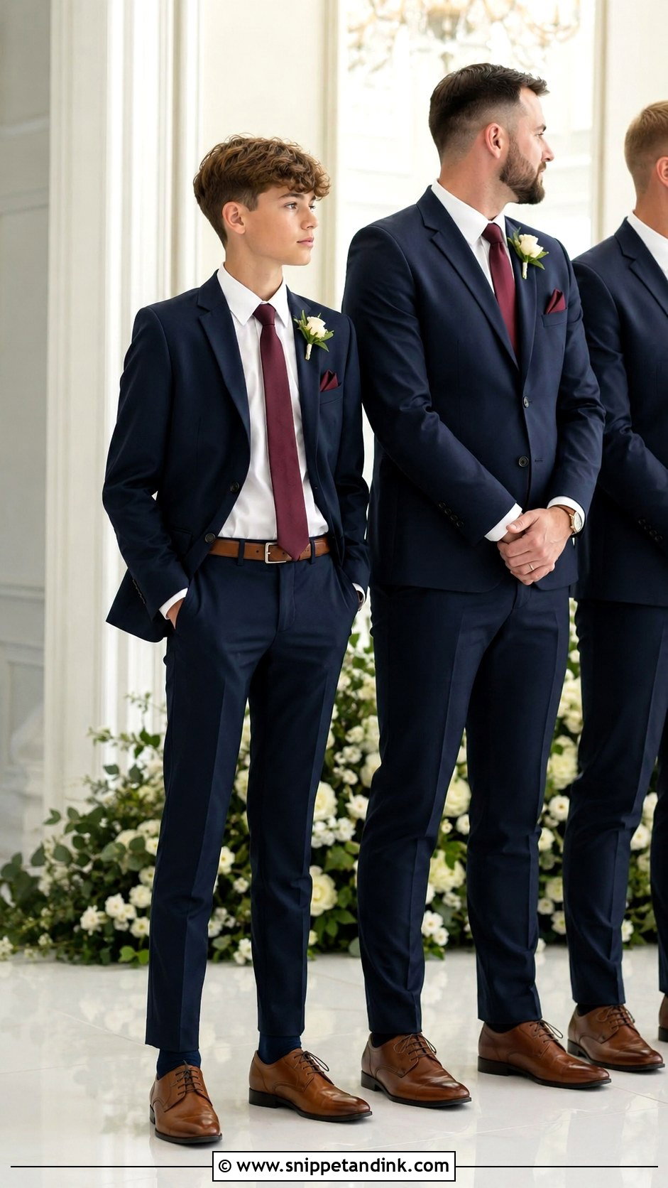Junior Groomsman Suit Boys Wedding Outfit - Snippet and Ink - 20 Boys Wedding Outfits