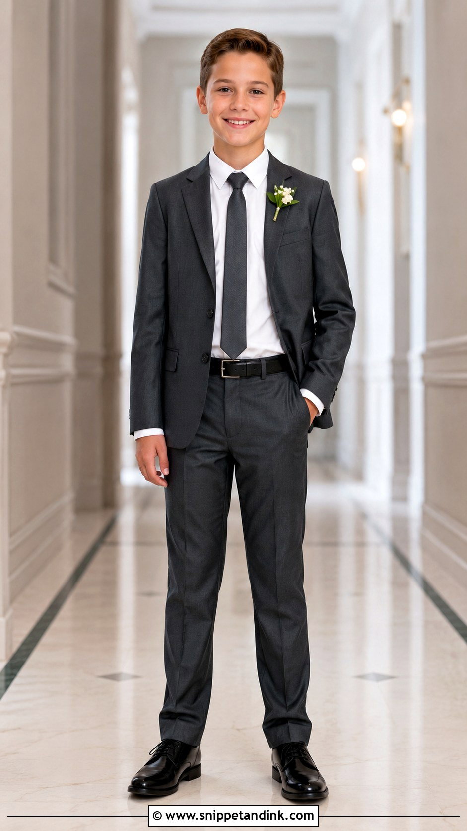 Junior Groomsman Suit Outfit - Snippet and Ink - 30 Kids Wedding Outfits