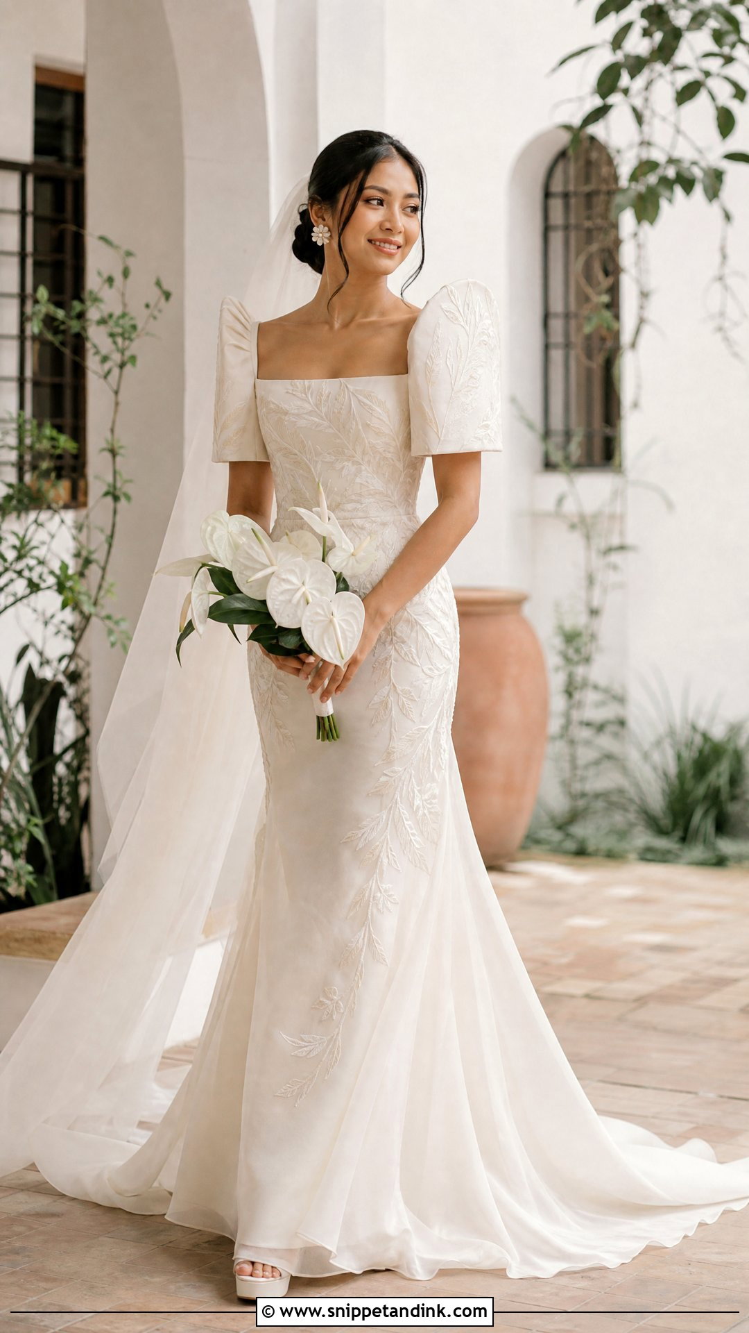 Jusi Embroidered Wedding Dress - Snippet and Ink - 20 Philippine Wedding Dress Ideas