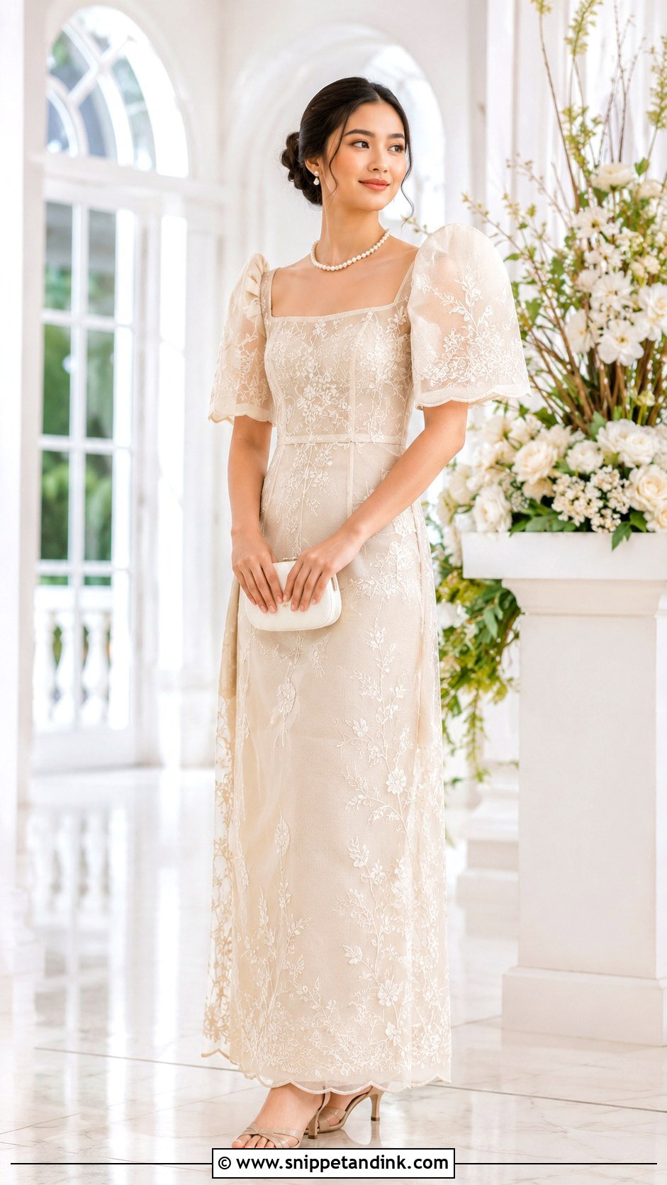 Jusi Filipiniana Gown - Snippet and Ink - 25 Filipiniana Gown Ideas