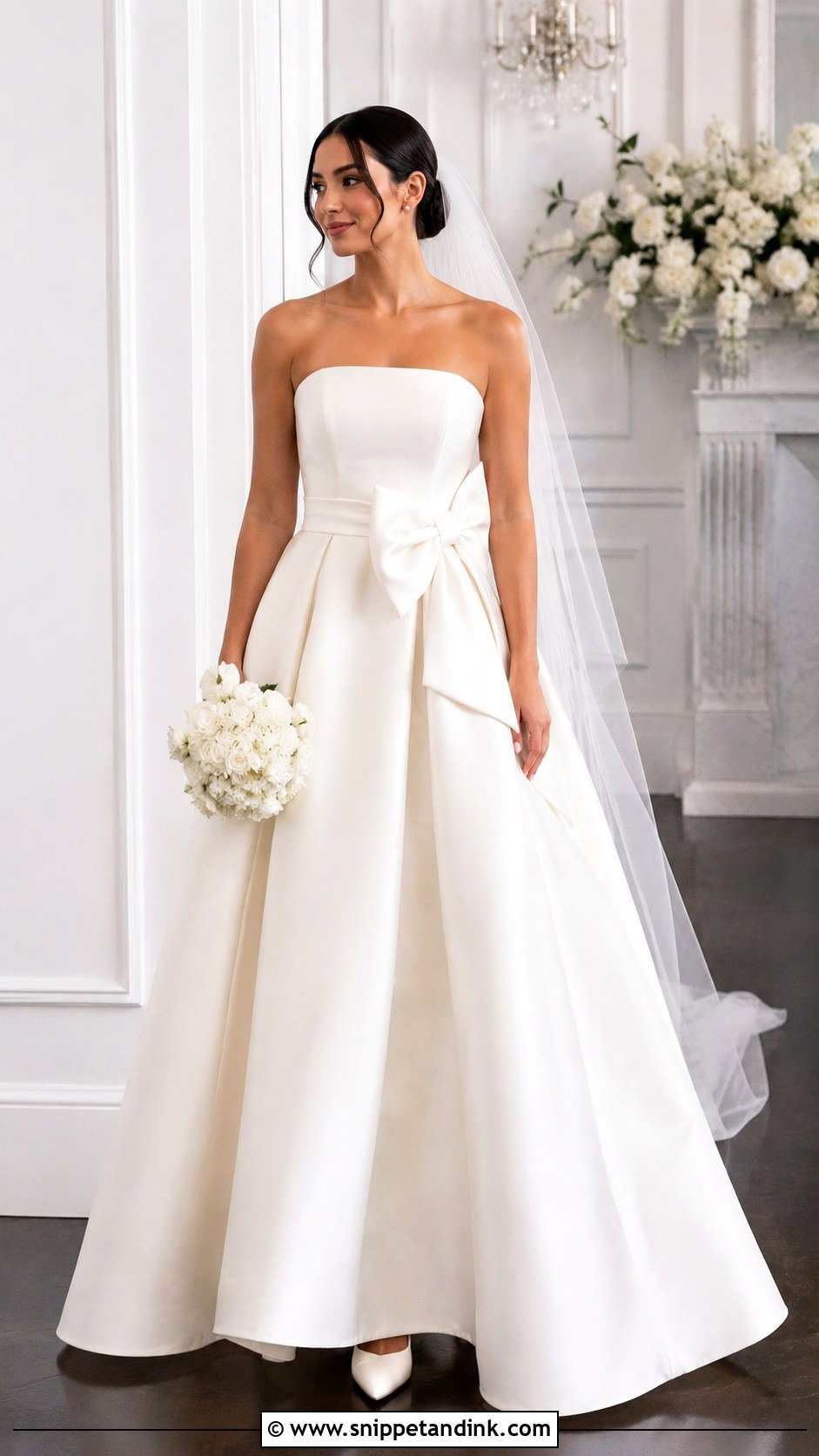 Justin Alexander Bow Wedding Dress - Snippet and Ink - 25 Justin Alexander Wedding Dress Ideas