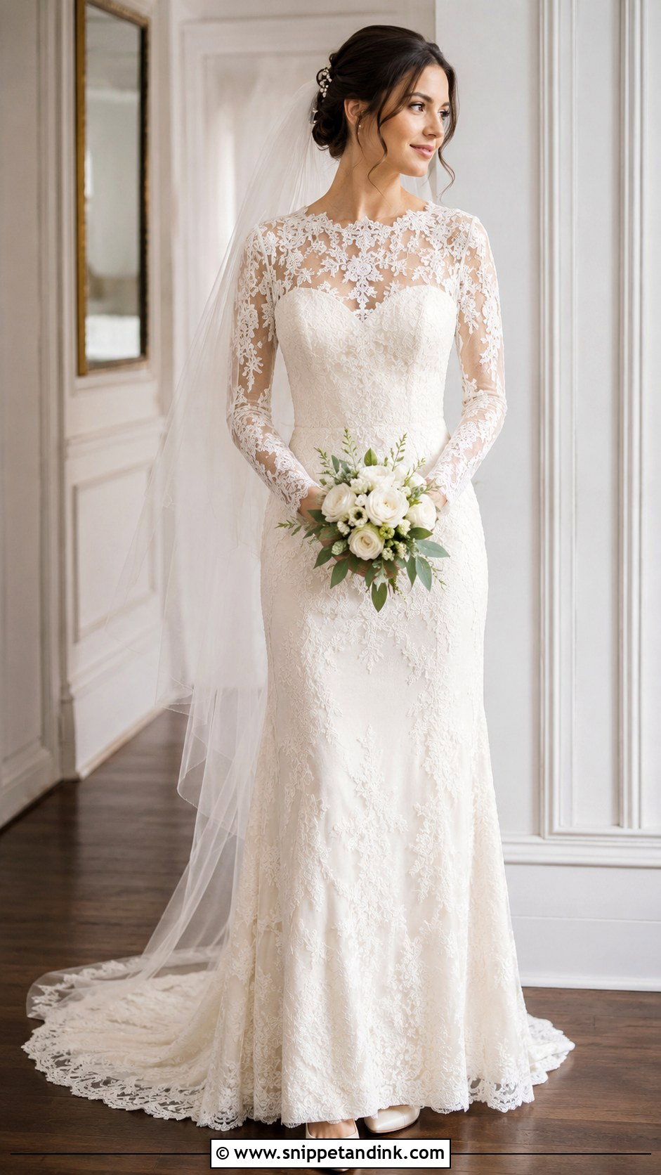 Justin Alexander Long Sleeve Wedding Dress - Snippet and Ink - 25 Justin Alexander Wedding Dress Ideas