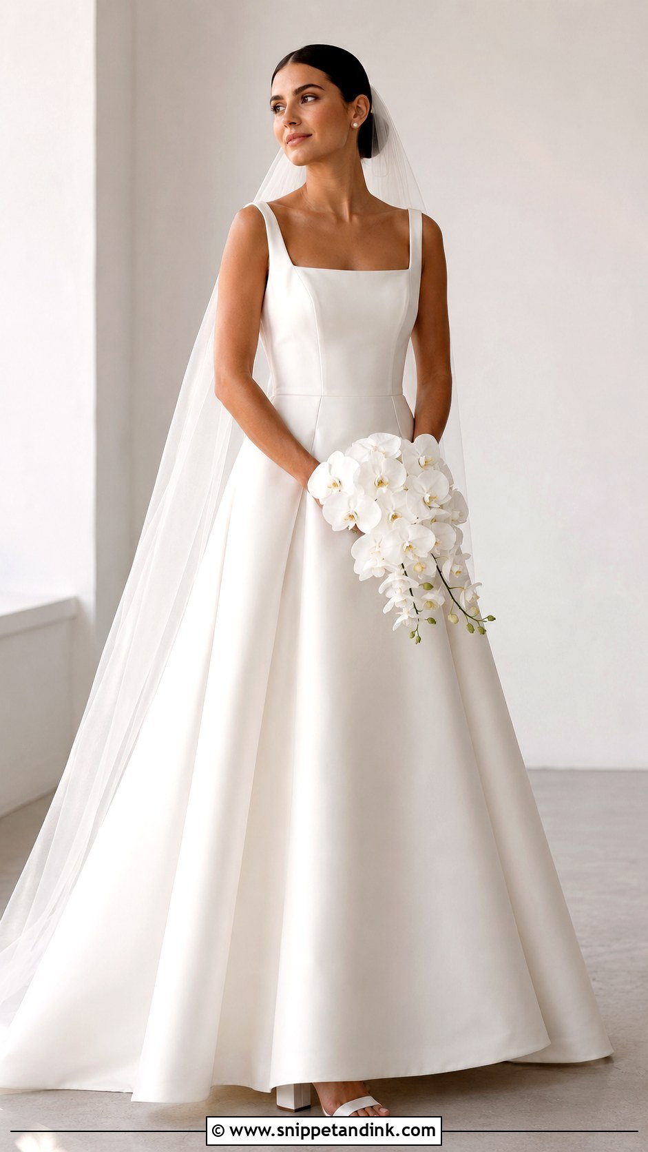 Justin Alexander Mikado A Line Wedding Dress - Snippet and Ink - 25 Justin Alexander Wedding Dress Ideas