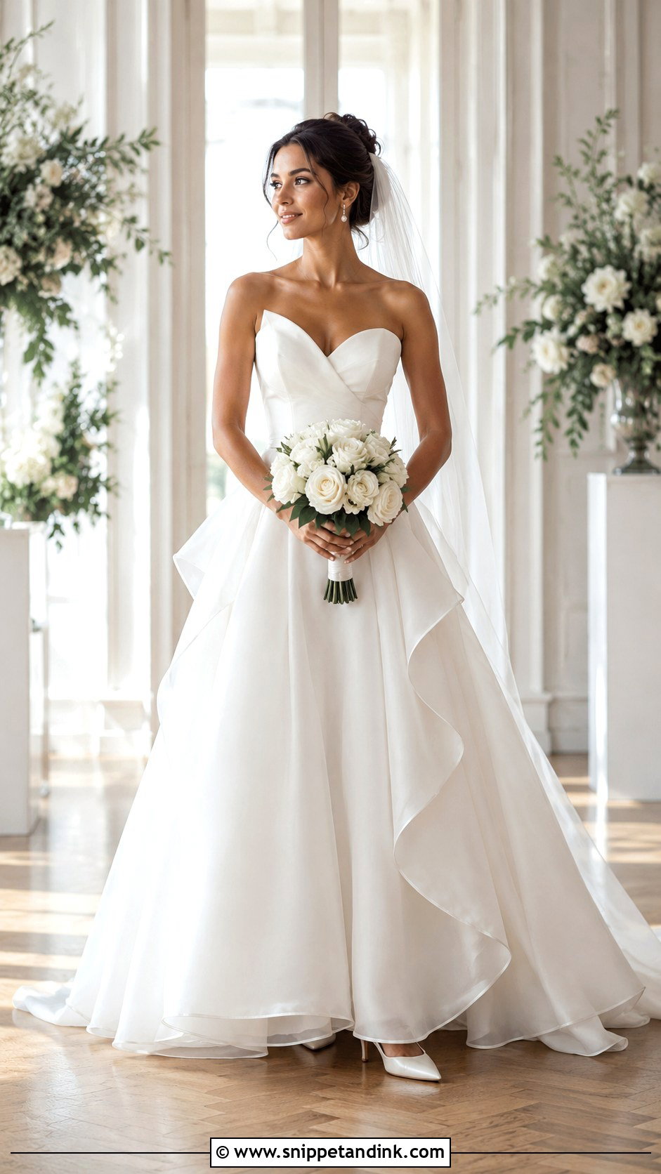 Justin Alexander Organza Wedding Dress - Snippet and Ink - 25 Justin Alexander Wedding Dress Ideas