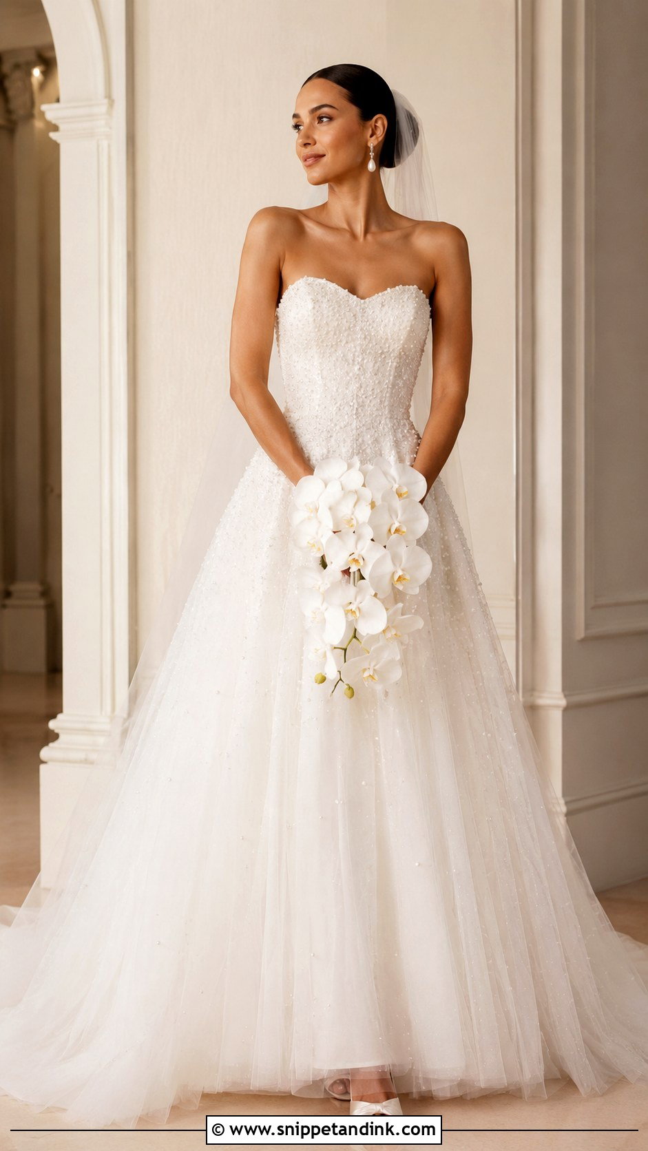 Justin Alexander Pearl Wedding Dress - Snippet and Ink - 25 Justin Alexander Wedding Dress Ideas