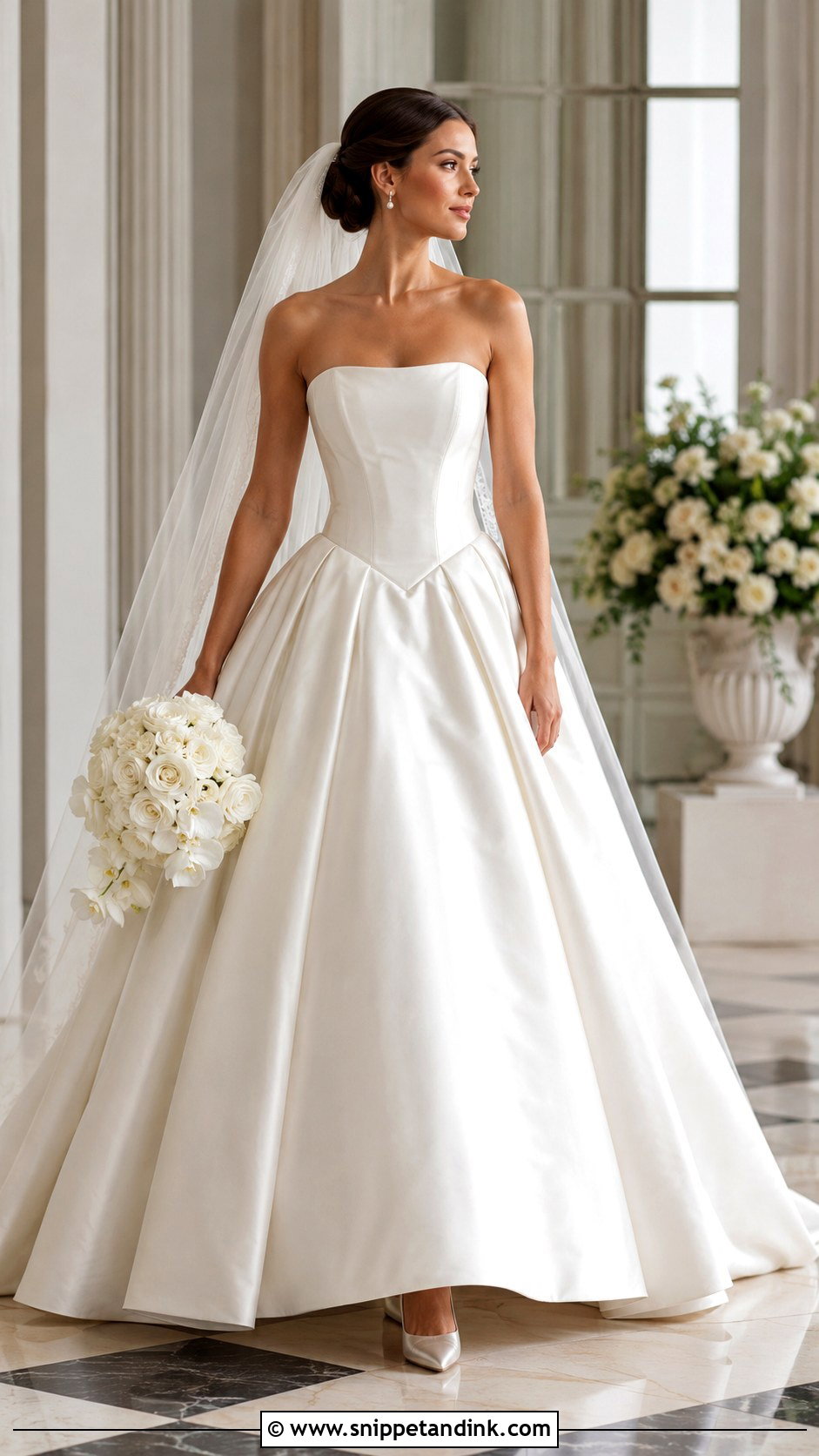 Justin Alexander Satin Ball Gown Wedding Dress - Snippet and Ink - 25 Justin Alexander Wedding Dress Ideas
