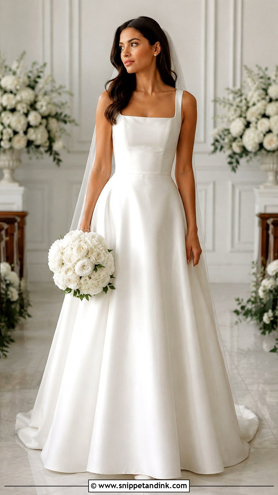 Justin Alexander Square Neck Wedding Dress - Snippet and Ink - 25 Justin Alexander Wedding Dress Ideas
