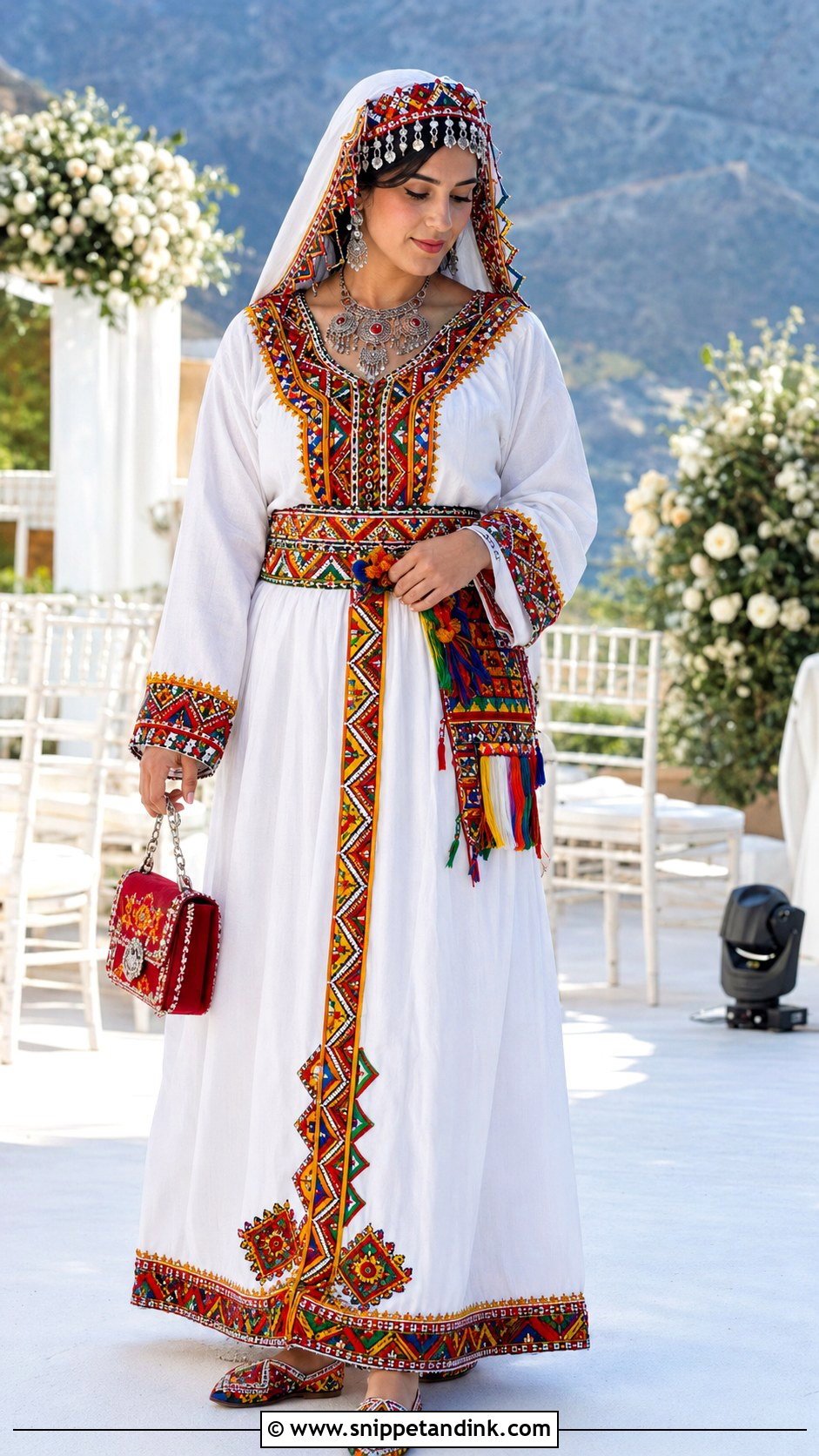 Kabyle Bridal Dress Outfit - Snippet and Ink - 20 African Bridal Ideas