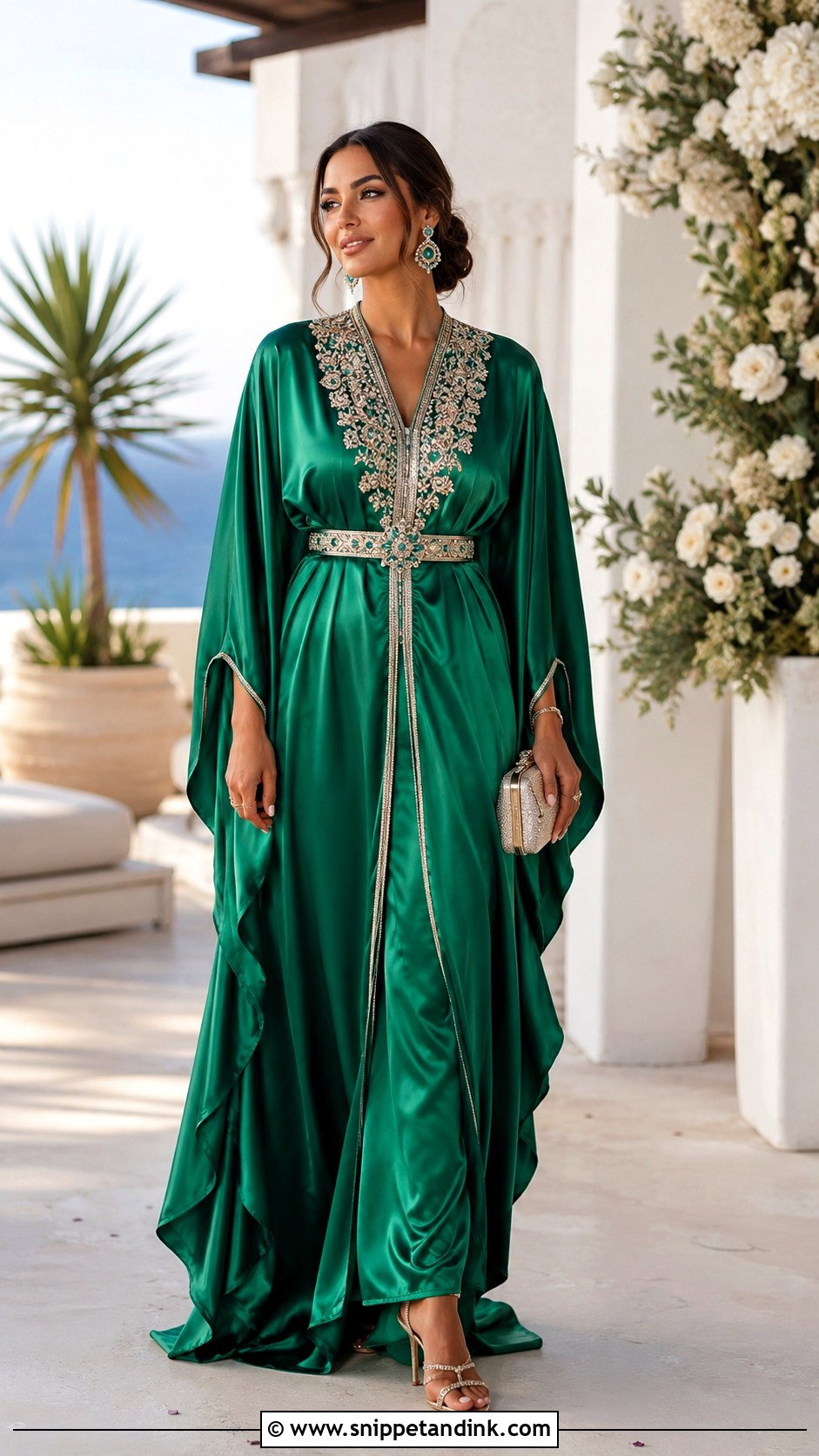 Kaftan Gown Wedding Outfit - Snippet and Ink - 25 Indo Western Wedding Outfits Women