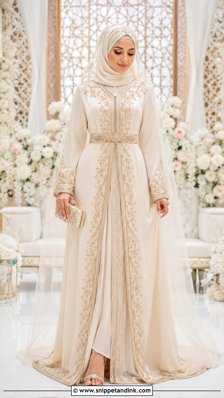 Kaftan Islamic Wedding Dress - Snippet and Ink - 25 Islamic Wedding Dresses