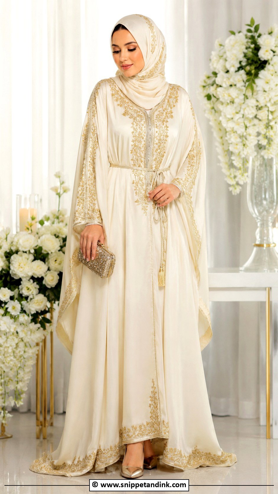Kaftan Nikah Dress - Snippet and Ink - 30 Muslim Nikah Dresses