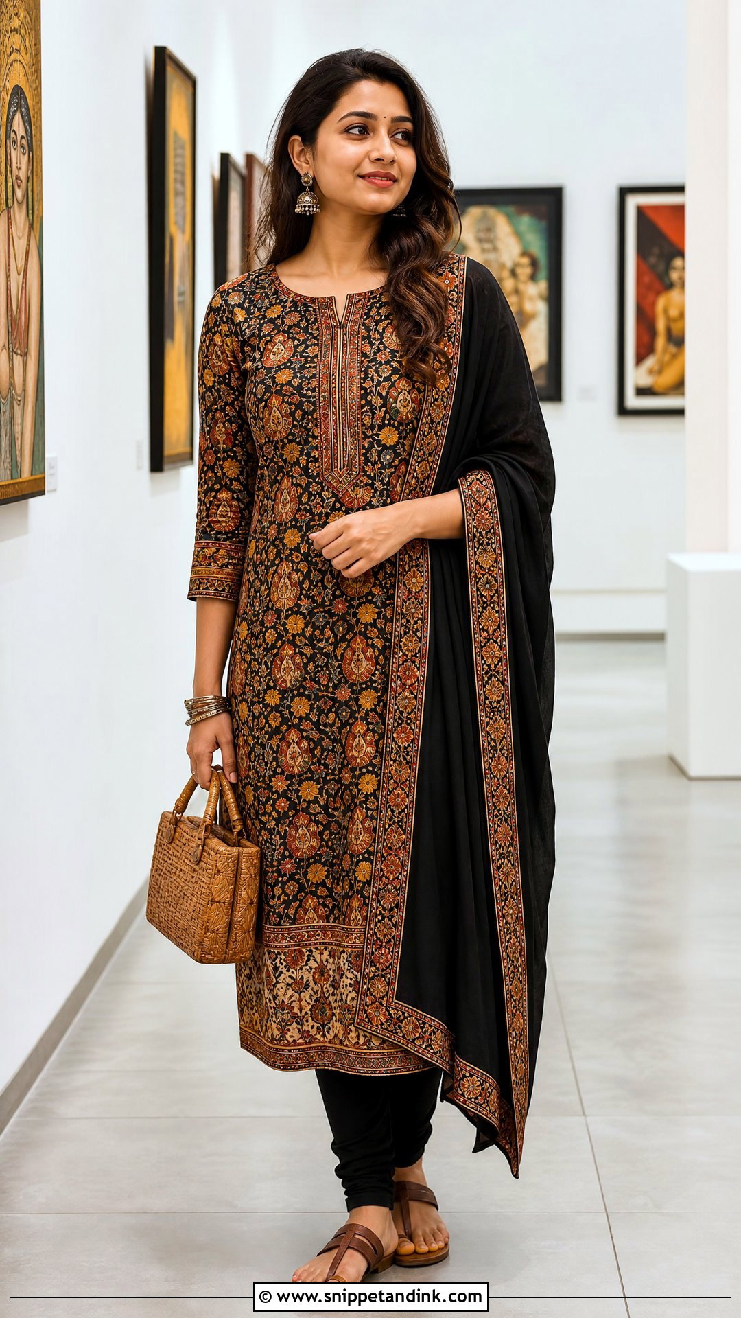 Kalamkari Printed Salwar Suit - Snippet and Ink - 20 Printed Salwar Suit Ideas