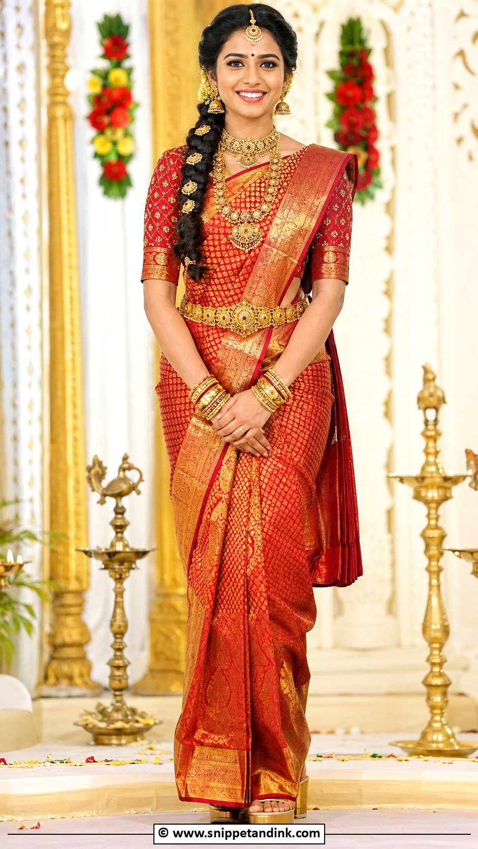 Kanchipuram Silk Saree - Snippet and Ink - 30 Asian Bridal Dresses