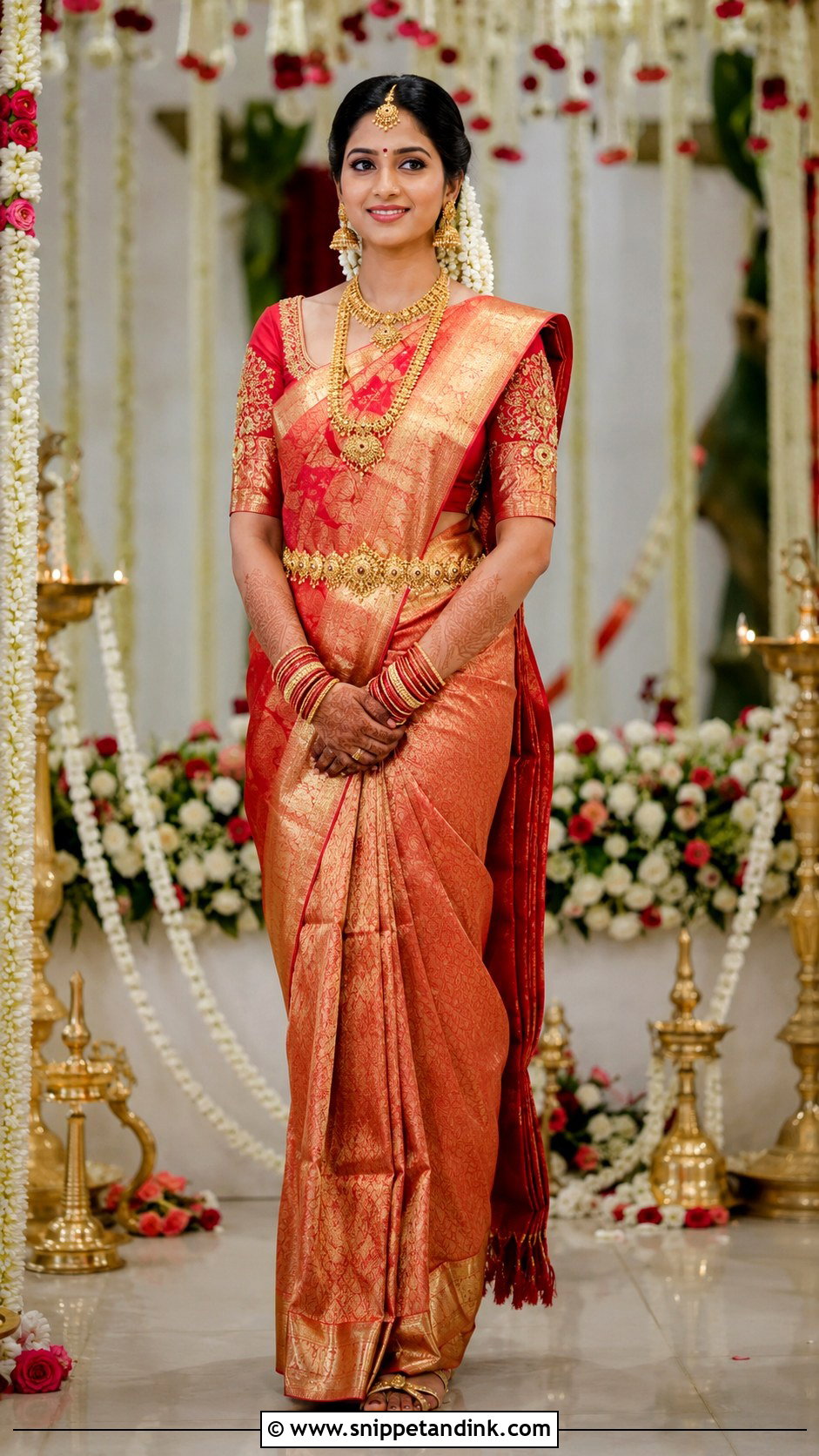 Kanjeevaram Saree Bride - Snippet and Ink - 25 Bride Traditional Outfit Ideas