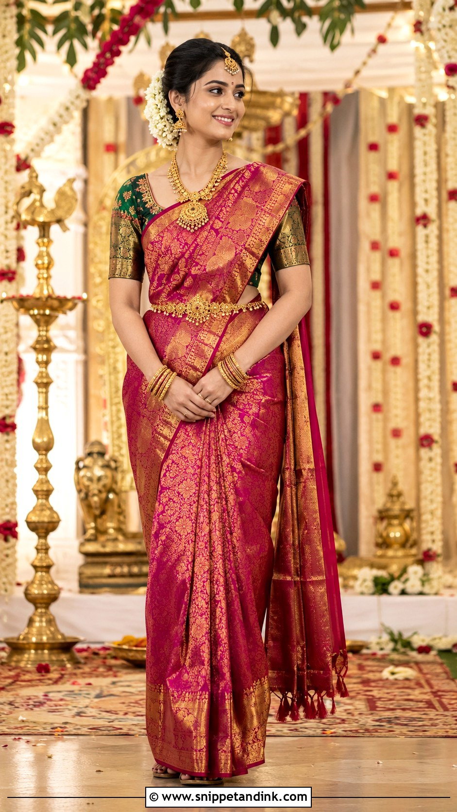 Kanjeevaram Saree For Sister Wedding - Snippet and Ink - 25 Indian Wedding Wear for Sister Ideas