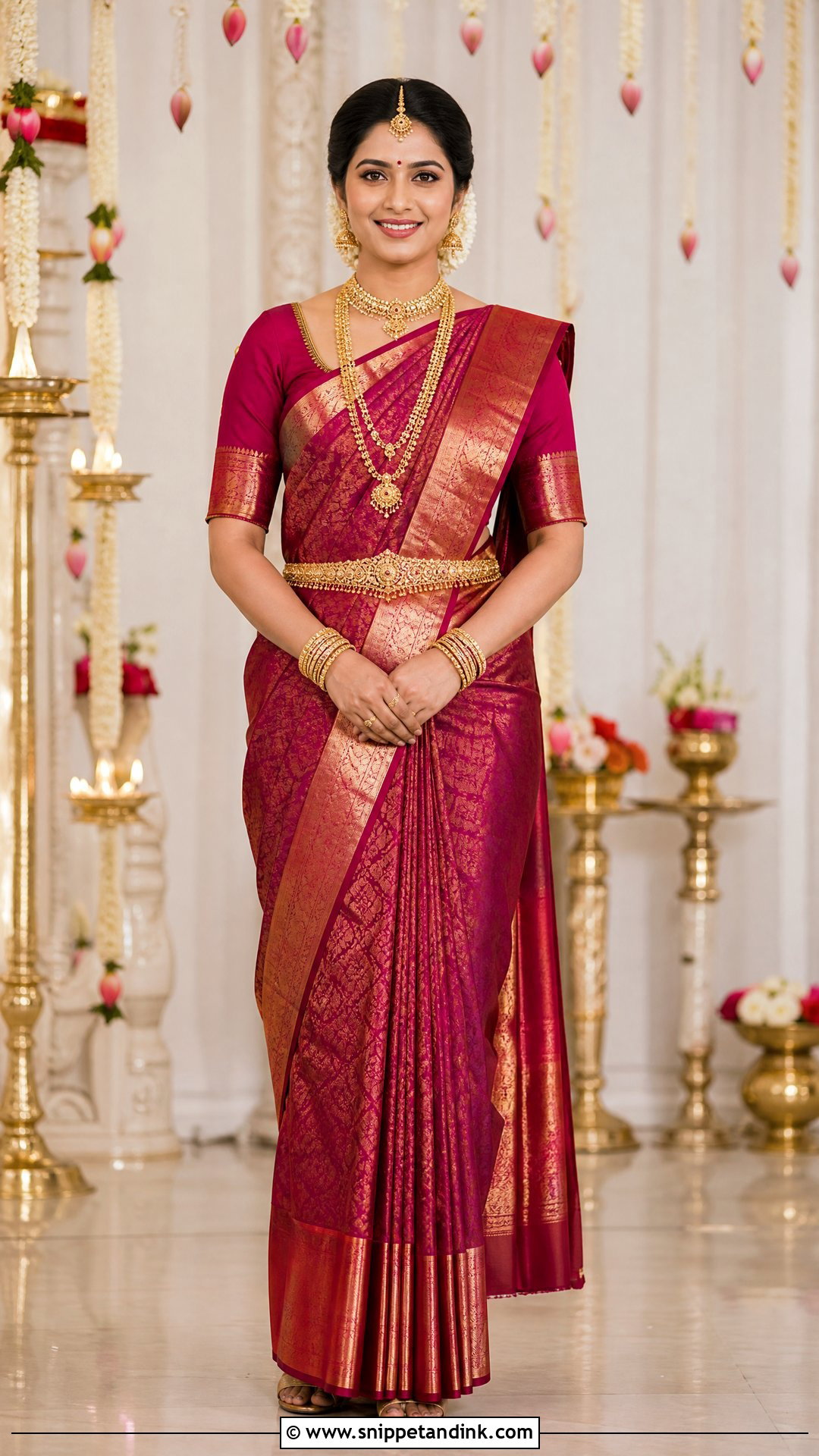 Kanjeevaram Saree Wedding Dress - Snippet and Ink - 20 Eastern Wedding Dresses