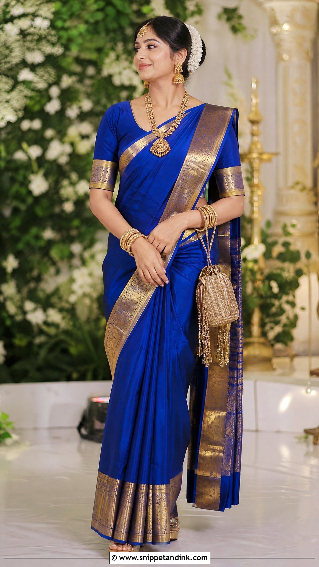 Kanjeevaram Saree for Brothers Wedding - Snippet and Ink - 20 Outfit Ideas for Brothers Wedding