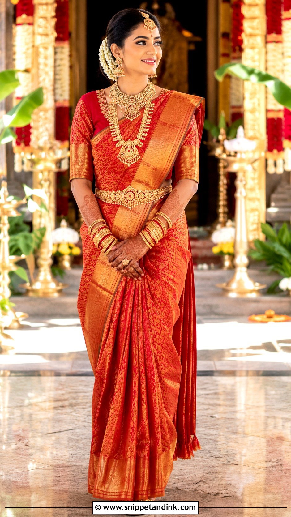 Kanjivaram Saree Blouse For Wedding - Snippet and Ink - 25 Traditional Blouse Designs Weddings