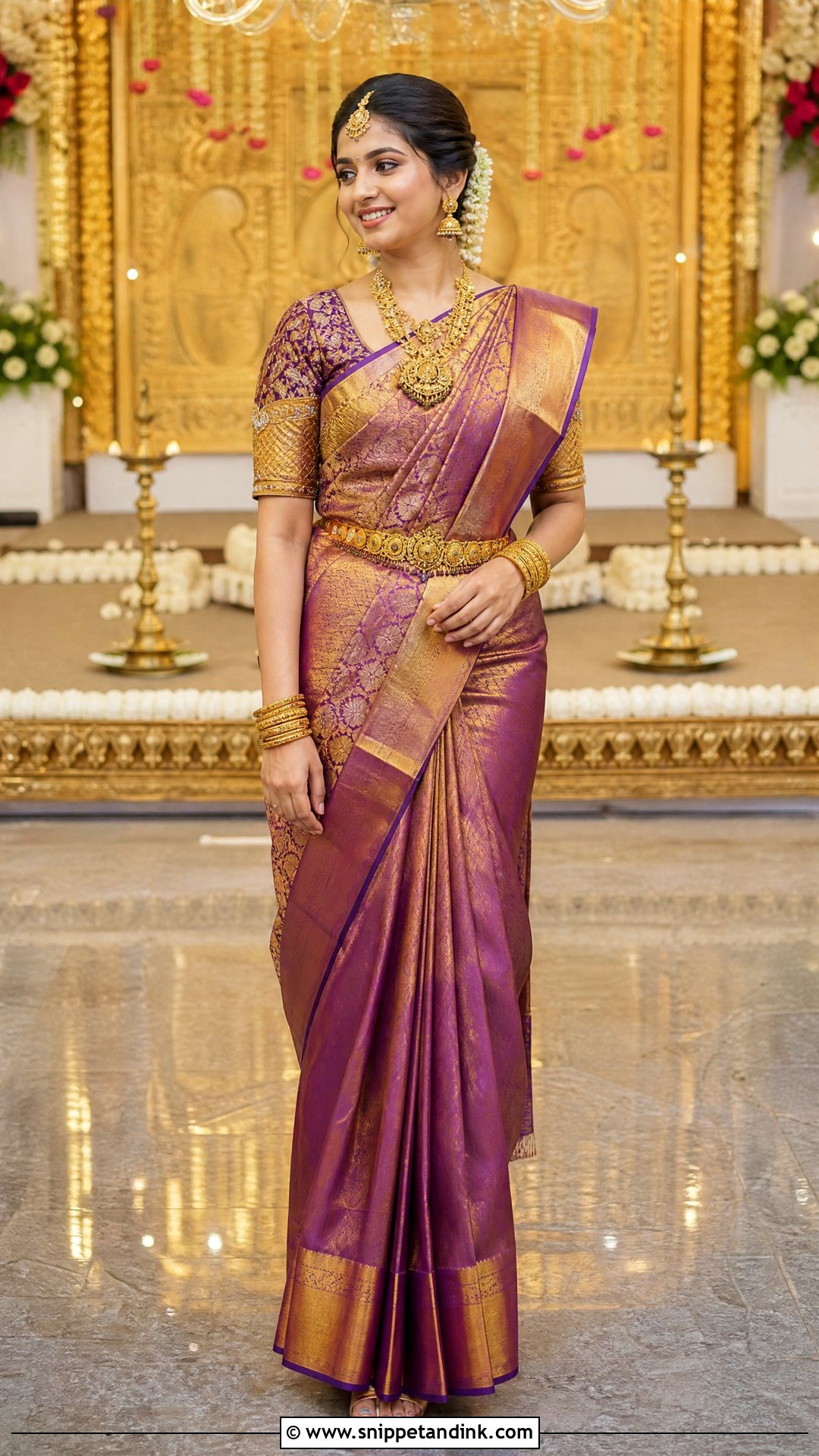 Kanjivaram Saree For Wedding - Snippet and Ink - 25 Indian Dress for Wedding Ideas