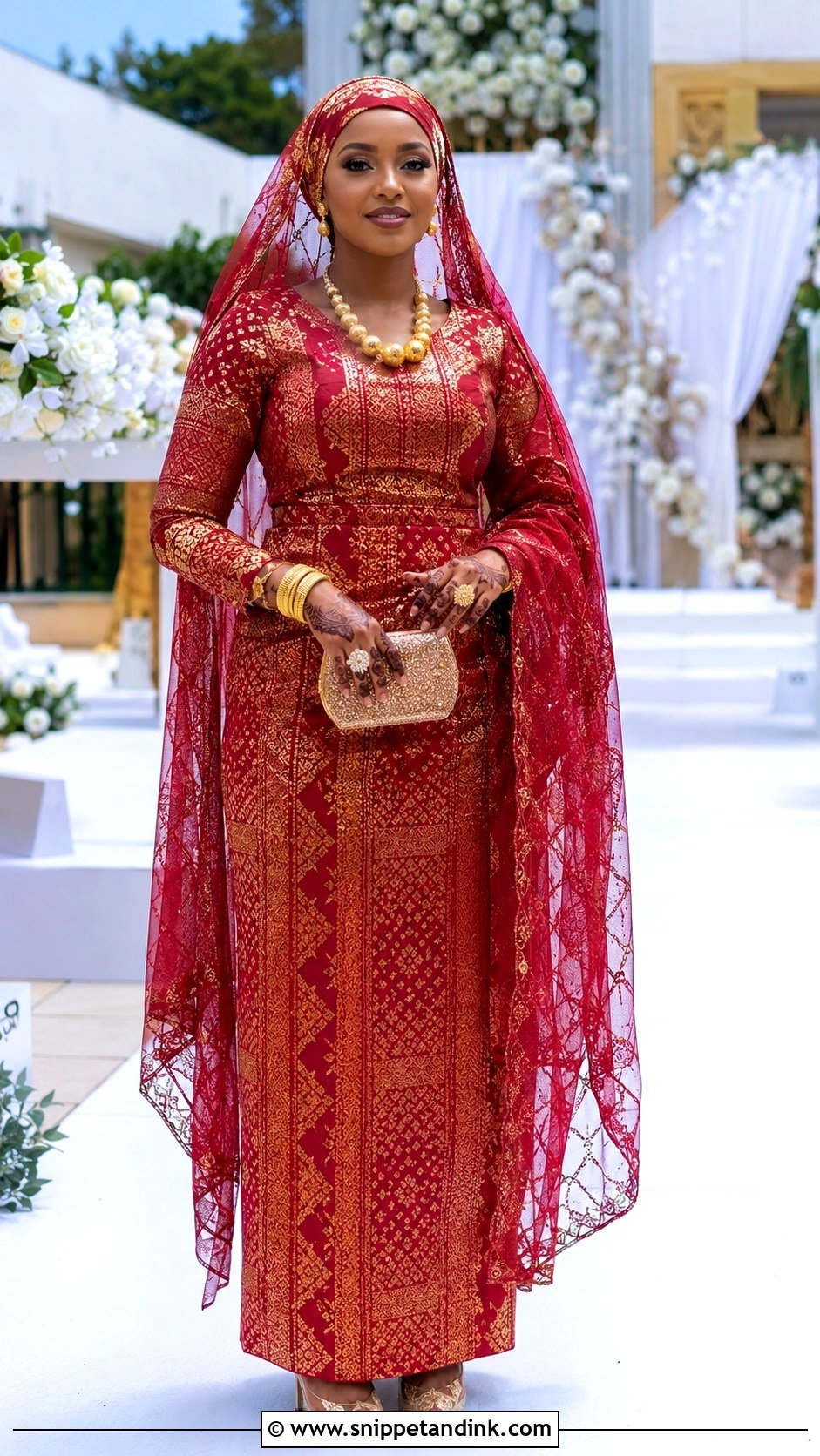 Kanuri Brocade Wrapper And Blouse Outfit - Snippet and Ink - 20 Kanuri Bride Ideas