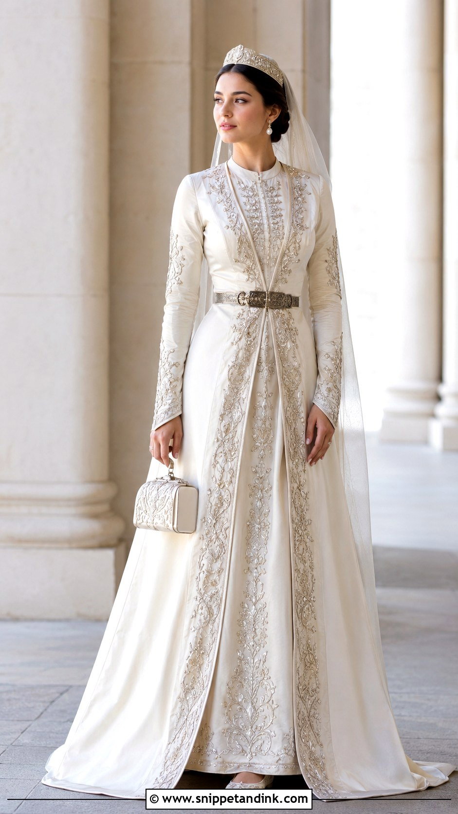 Kartli Georgian Wedding Dress - Snippet and Ink - 20 Georgian Traditional Wedding Dress Ideas