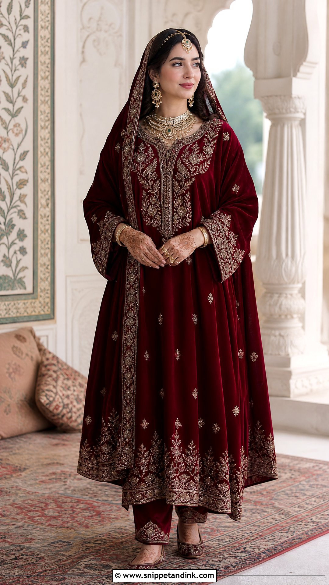 Kashmiri Bridal Pheran - Snippet and Ink - 25 Royal Indian Brides Ideas