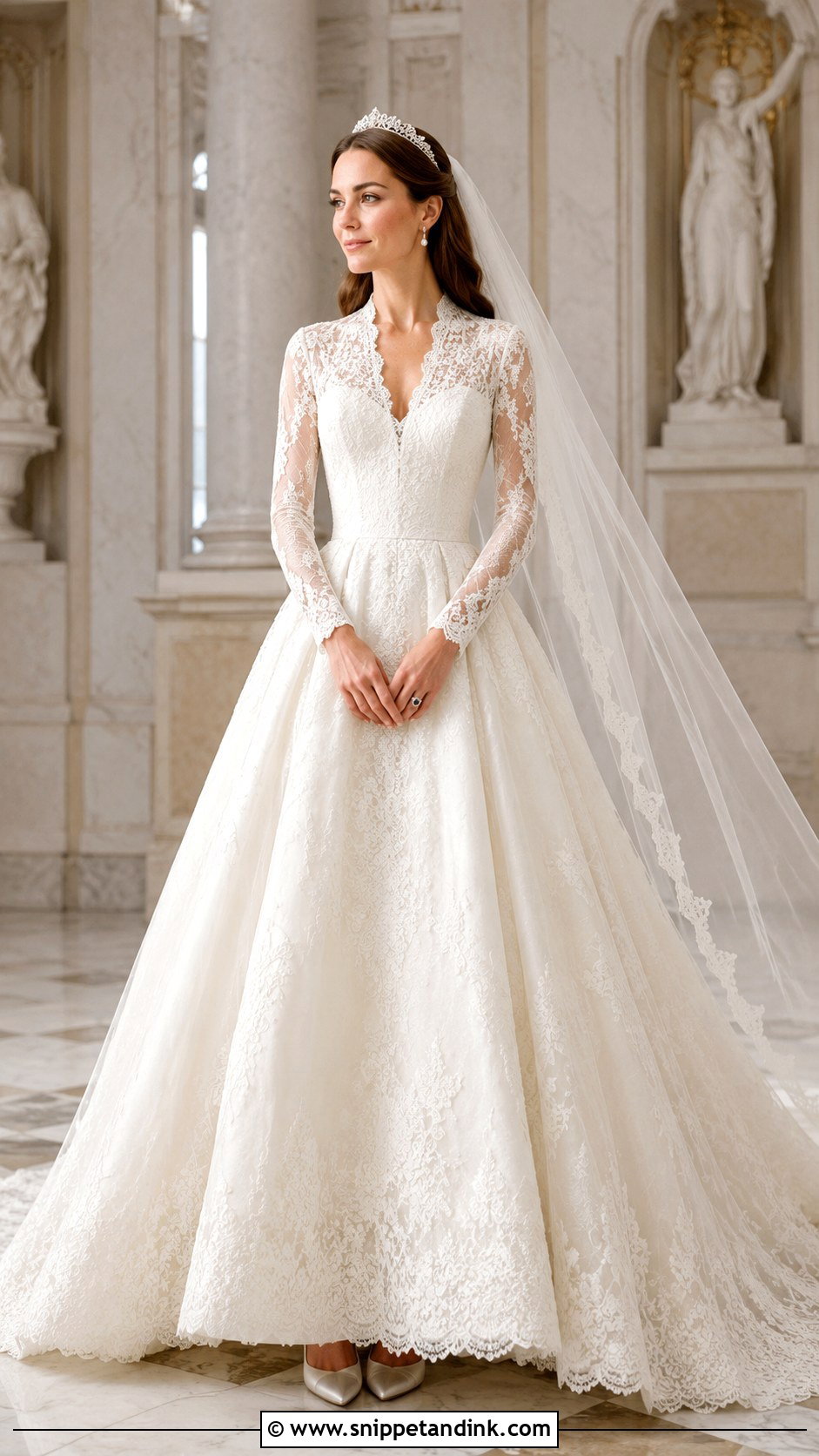 Kate Middleton Lace Wedding Dress - Snippet and Ink - 20 Celebrity Wedding Dress Ideas