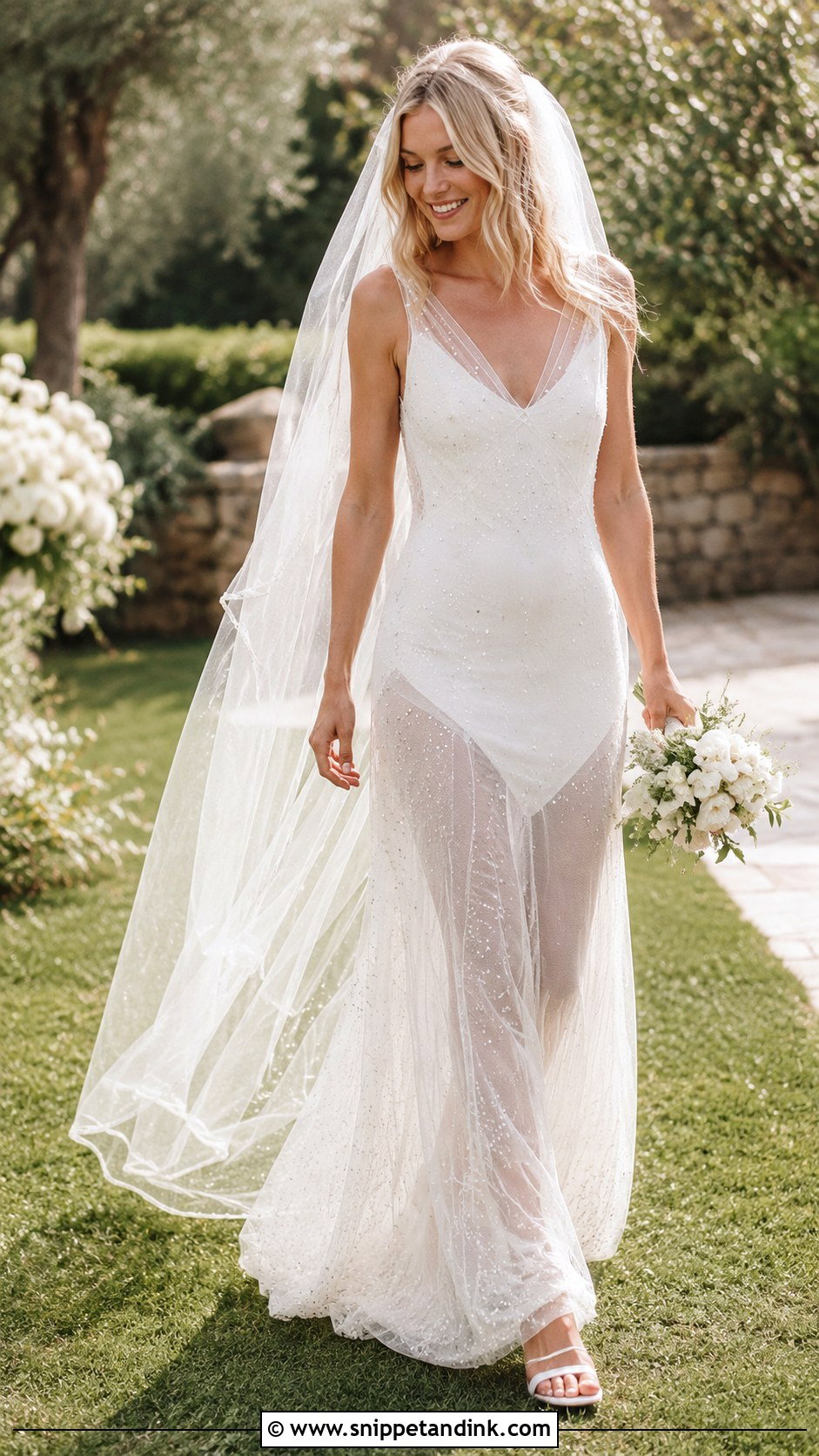 Kate Moss Beaded Slip Wedding Dress - Snippet and Ink - 25 Kate Moss Wedding Dress Ideas