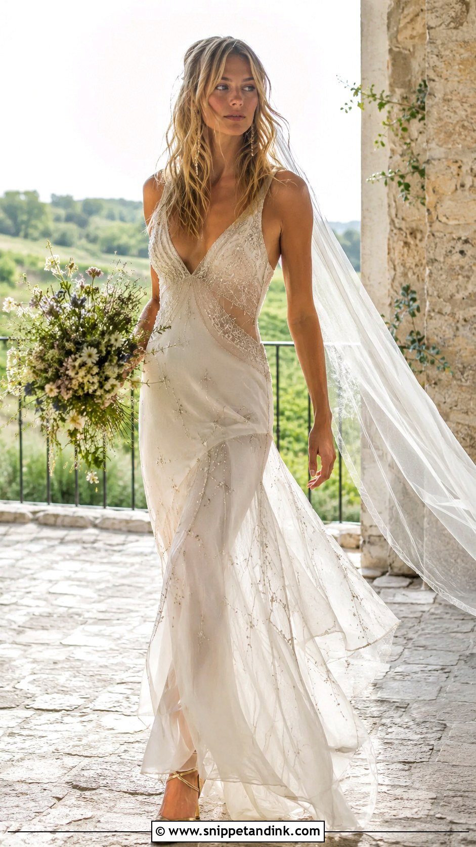 Kate Moss Boho Wedding Dress - Snippet and Ink - 20 Celeb Wedding Dress Ideas