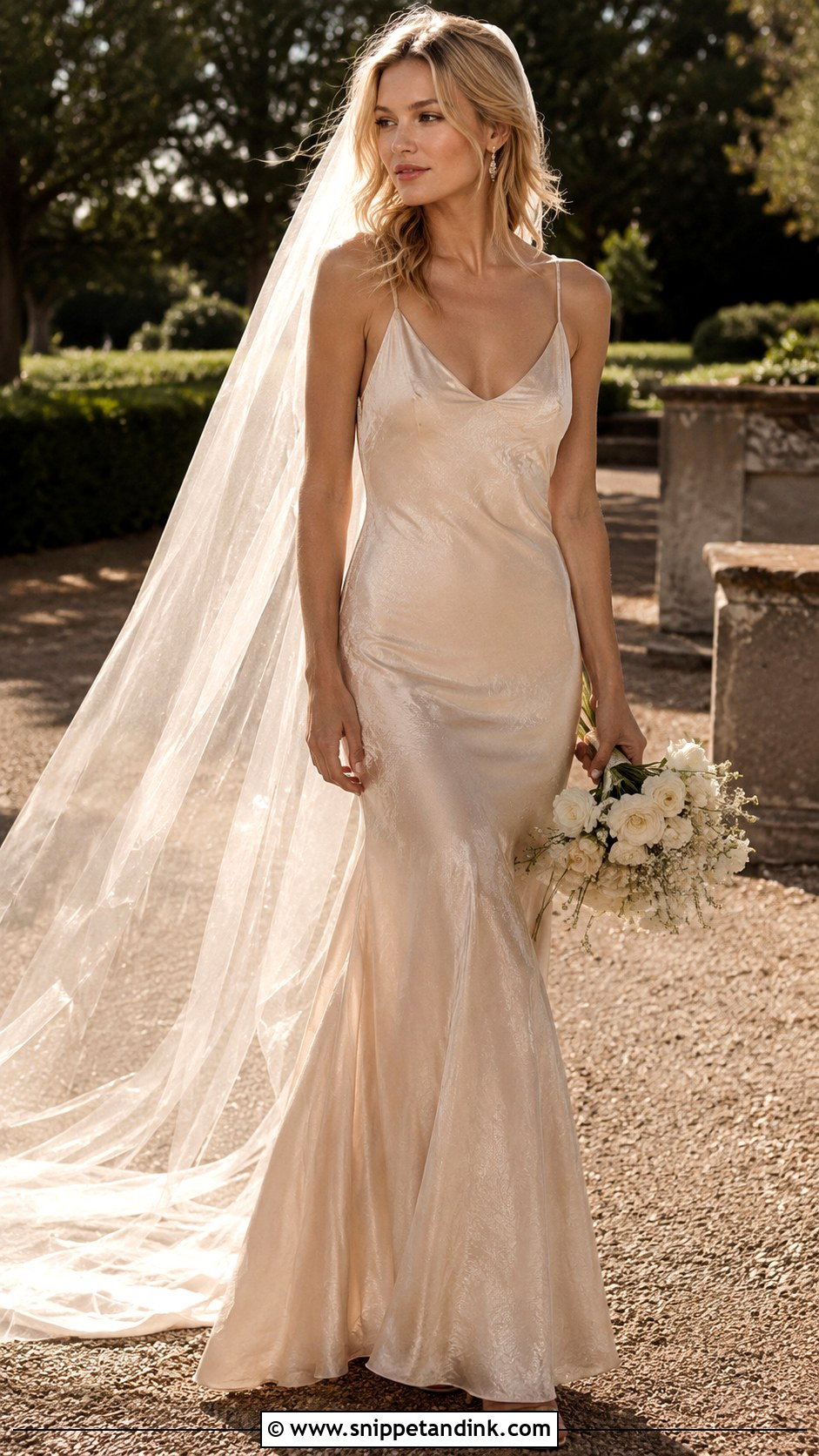 Kate Moss Champagne Wedding Dress - Snippet and Ink - 25 Kate Moss Wedding Dress Ideas