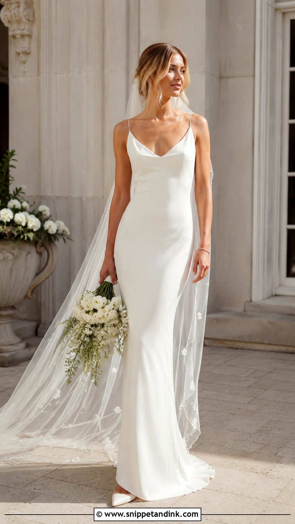 Kate Moss Column Wedding Dress - Snippet and Ink - 25 Kate Moss Wedding Dress Ideas