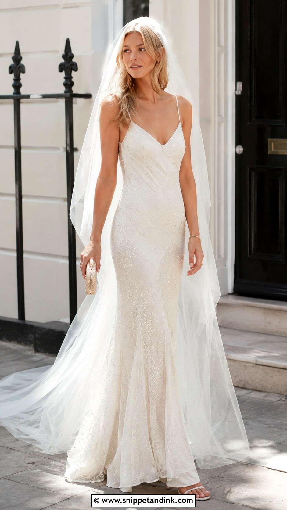 Kate Moss Gold Embroidered Wedding Dress - Snippet and Ink - 25 Kate Moss Wedding Dress Ideas