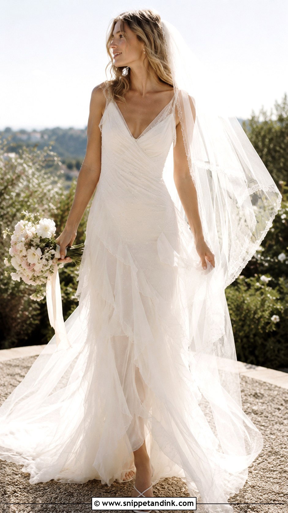 Kate Moss Ruffled Wedding Dress - Snippet and Ink - 25 Kate Moss Wedding Dress Ideas