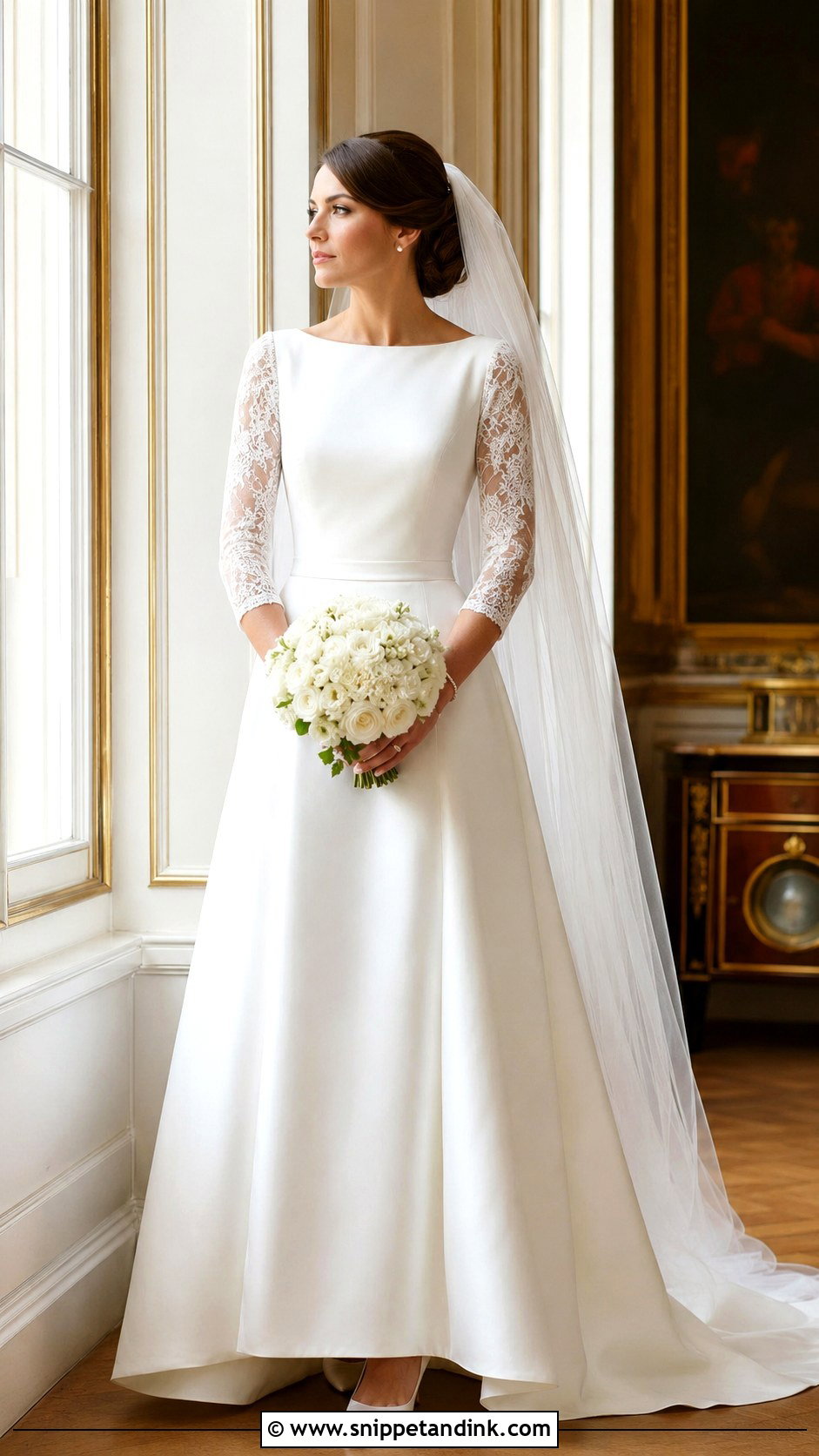 Kate Wedding Dress With Bateau Neckline - Snippet and Ink - 20 Kate Wedding Dress Ideas
